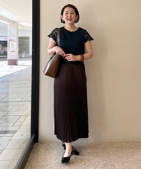 BEAMS HEARTのレース 袖コンビ Tシャツを使ったコーディネートを紹介します。｜Rakuten Fashion(楽天ファッション／旧楽天ブランドアベニュー)6140896