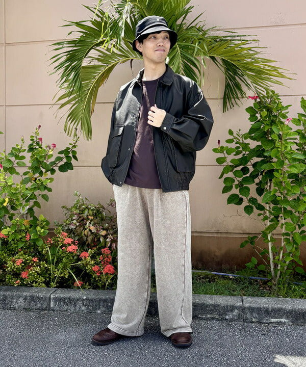 BEAMS HEARTのBEAMS HEART｜クラシック フェイクレザー ブルゾン｜メンズ アウター ジャケット｜合成皮革 リラックスフィット ヴィンテージ風｜秋冬を使ったコーディネートを紹介します。｜Rakuten Fashion(楽天ファッション／旧楽天ブランドアベニュー)6141102