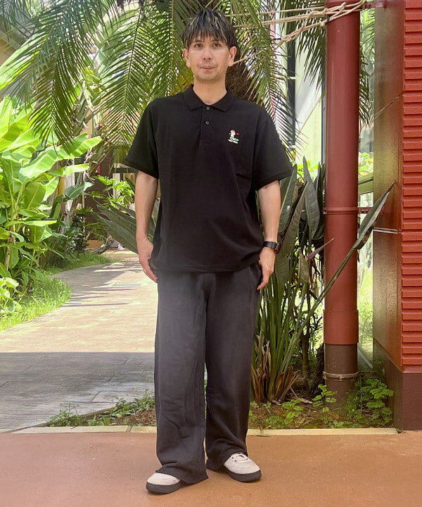 BEAMS HEARTのGMS ワイドストレート  コットンウラケ パンツを使ったコーディネートを紹介します。｜Rakuten Fashion(楽天ファッション／旧楽天ブランドアベニュー)6141115