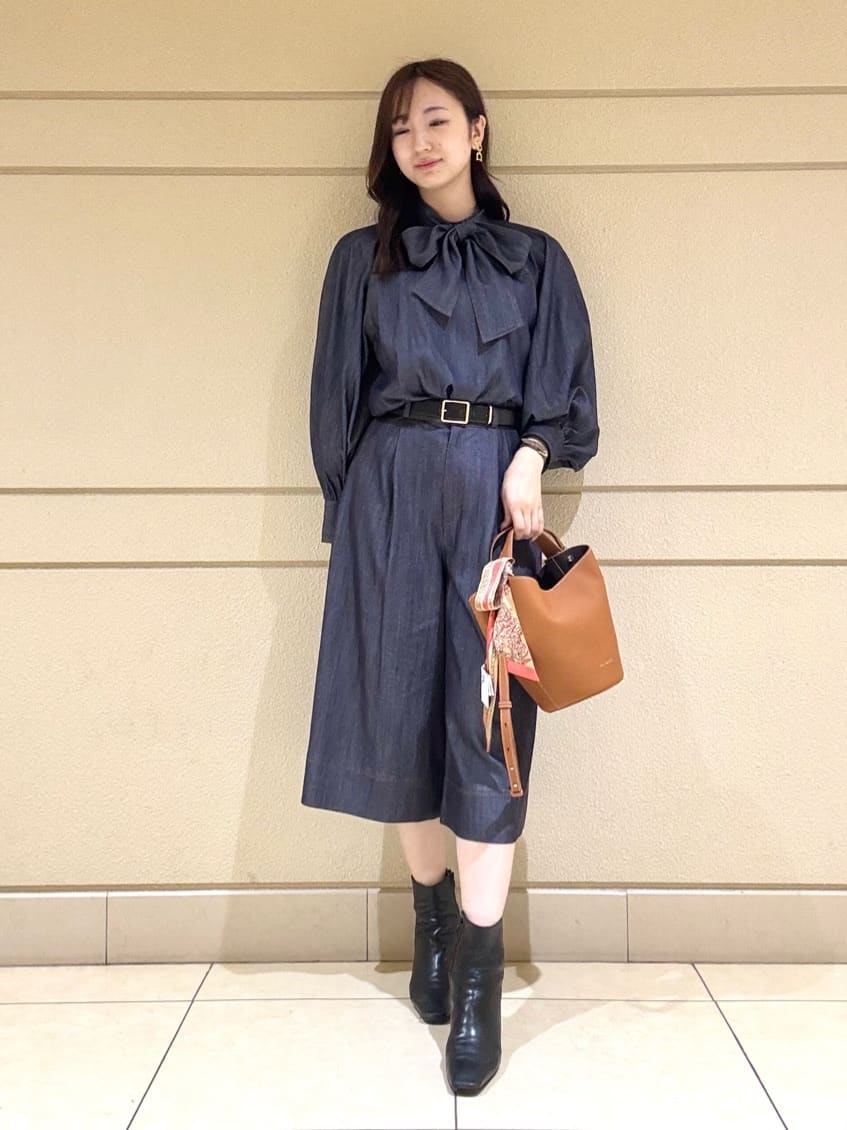 ANAYI | ライトデニムライクガウチョパンツ<セットアップ対応商品