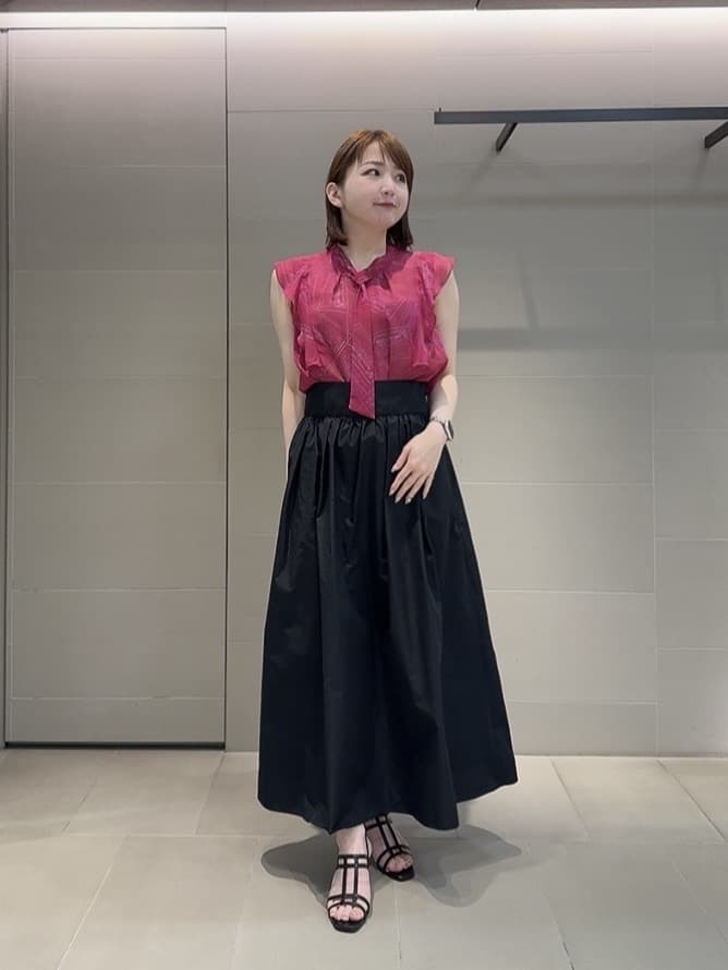 ANAYI | マイクロタフタサロペット スカート | Rakuten Fashion(楽天