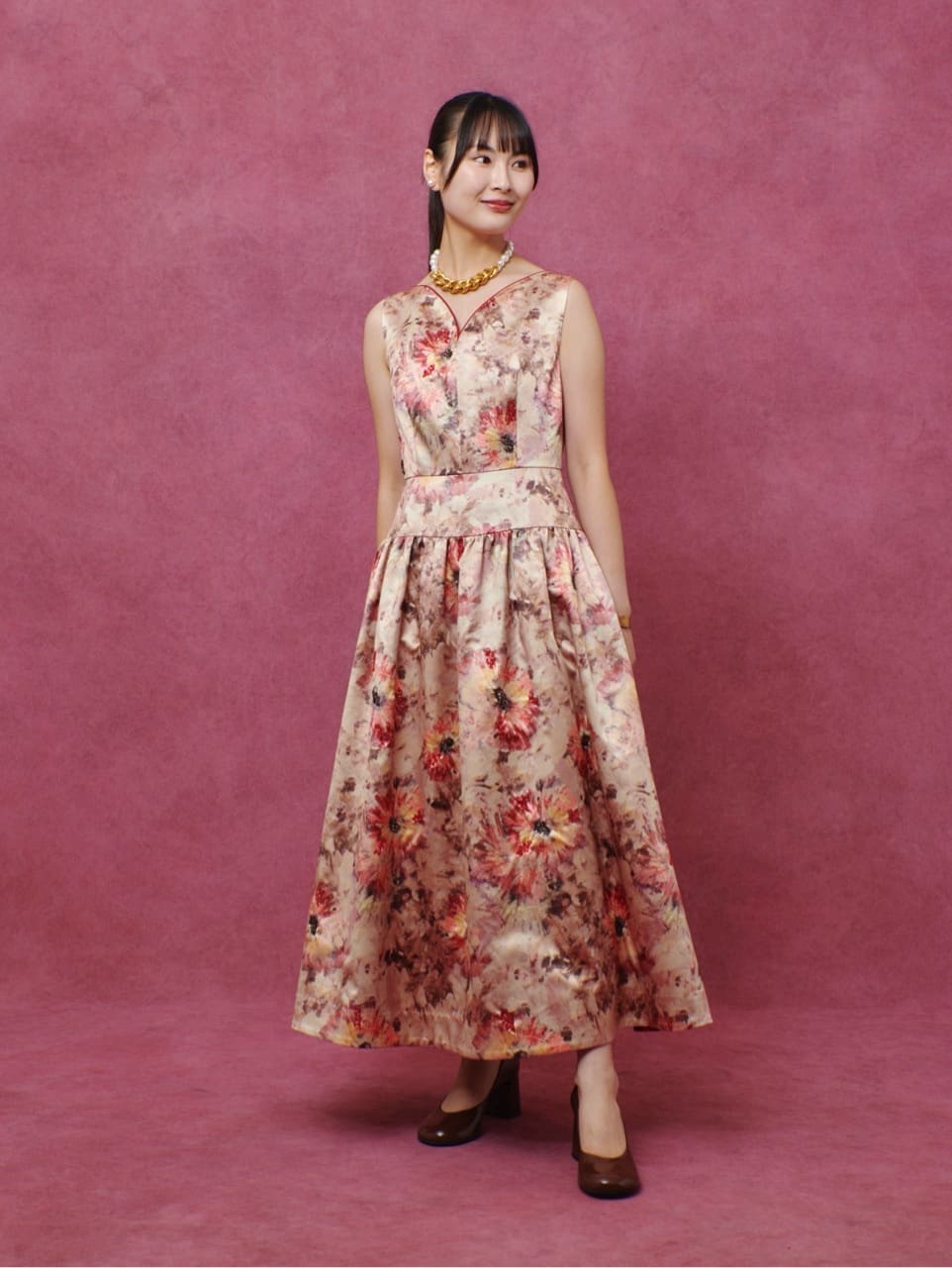 allureville | 【LOULOU WILLOUGHBY】BHARAT SILK ハートネック