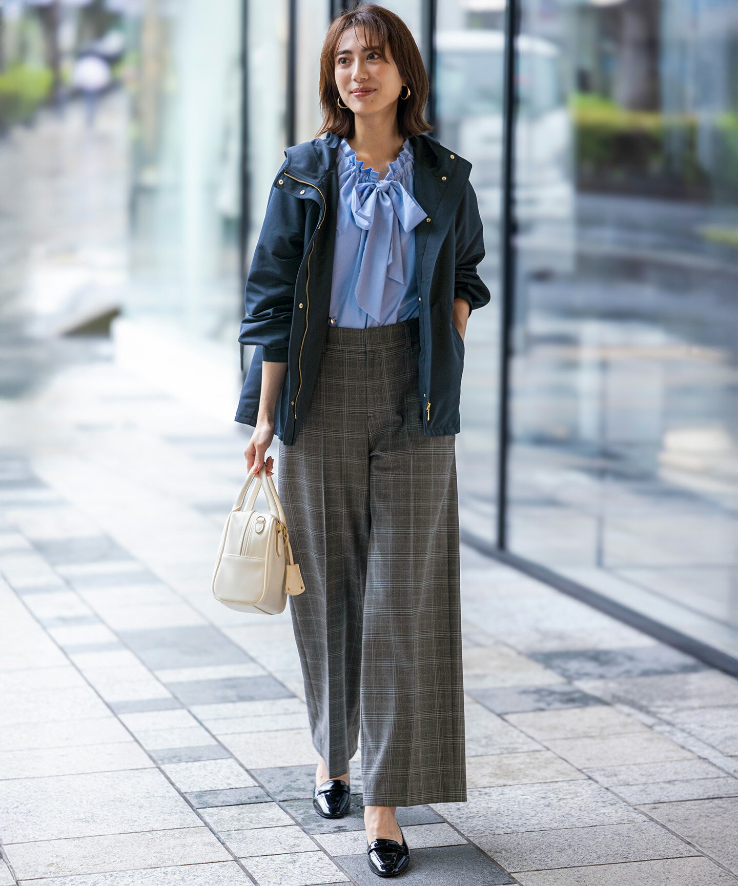 ANY SIS | 【洗える】ギャザーネック ブラウス | Rakuten Fashion(楽天