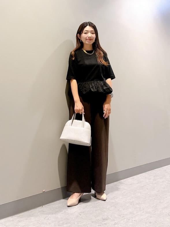 ANAYI | ライトポンチペプラム5分袖プルオーバー | Rakuten Fashion