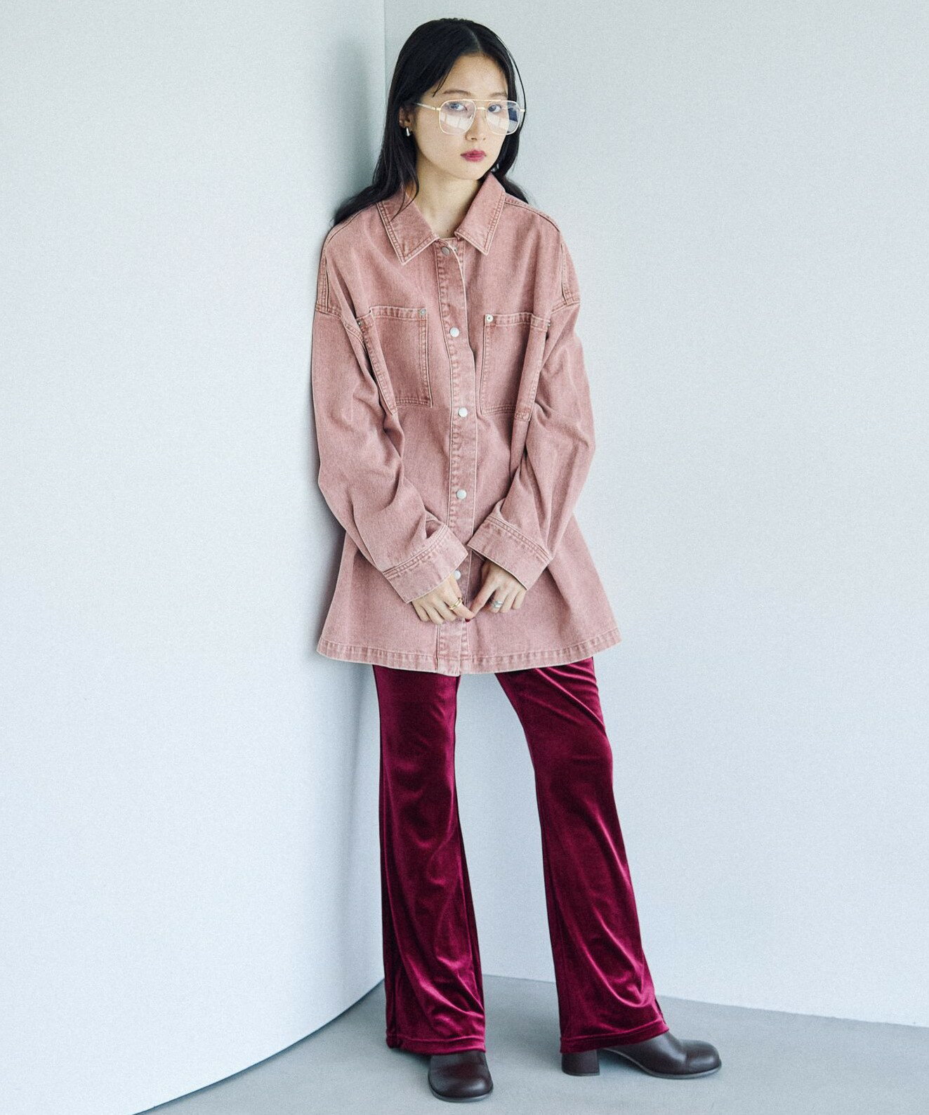 LEPSIM | フリンジパッチ/BIGデニムシャツ | Rakuten Fashion(楽天