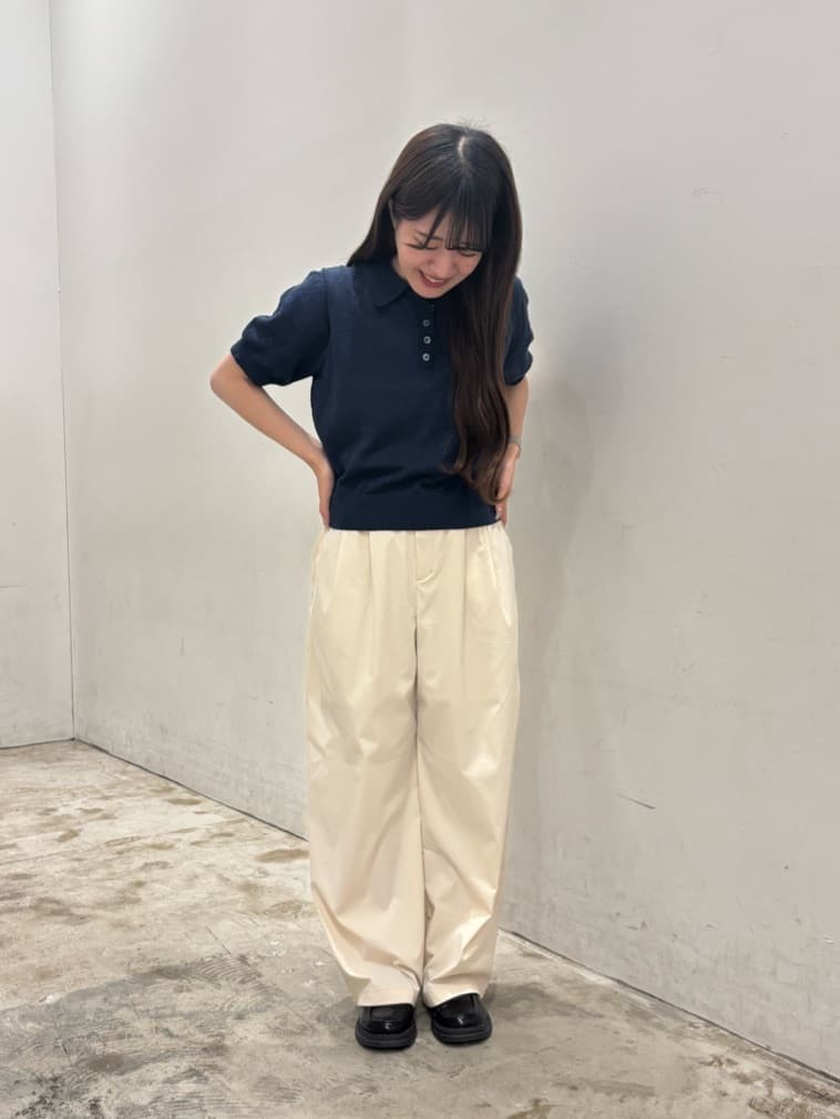 AMERICAN HOLICのブークレ半袖ニットトップスを使ったコーディネートを紹介します。｜Rakuten Fashion(楽天ファッション／旧楽天ブランドアベニュー)6153701