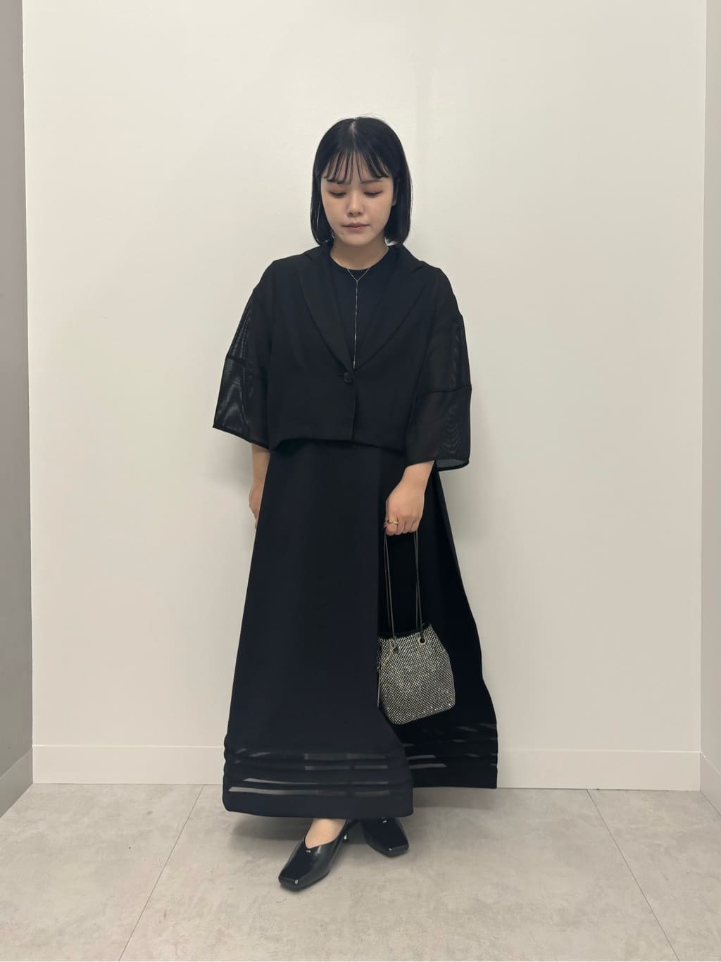 LASUDのハーフスリーブメッシュジャケットを使ったコーディネートを紹介します。｜Rakuten Fashion(楽天ファッション／旧楽天ブランドアベニュー)6157935