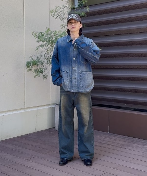 BEAMS HEARTのヴィンテージ デニムカバーオールを使ったコーディネートを紹介します。｜Rakuten Fashion(楽天ファッション／旧楽天ブランドアベニュー)6159747