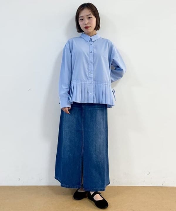 BEAMS HEARTのラウンドトゥ- メリージェーン フラットシューズ(22.5cm~24.5cm)を使ったコーディネートを紹介します。｜Rakuten Fashion(楽天ファッション／旧楽天ブランドアベニュー)6159985