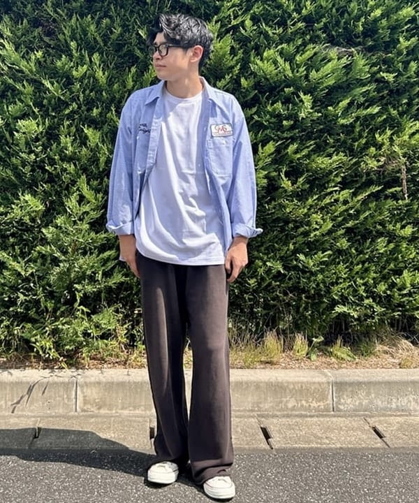 BEAMS HEARTのGMS ビッグシルエット ワークシャツを使ったコーディネートを紹介します。｜Rakuten Fashion(楽天ファッション／旧楽天ブランドアベニュー)6160050