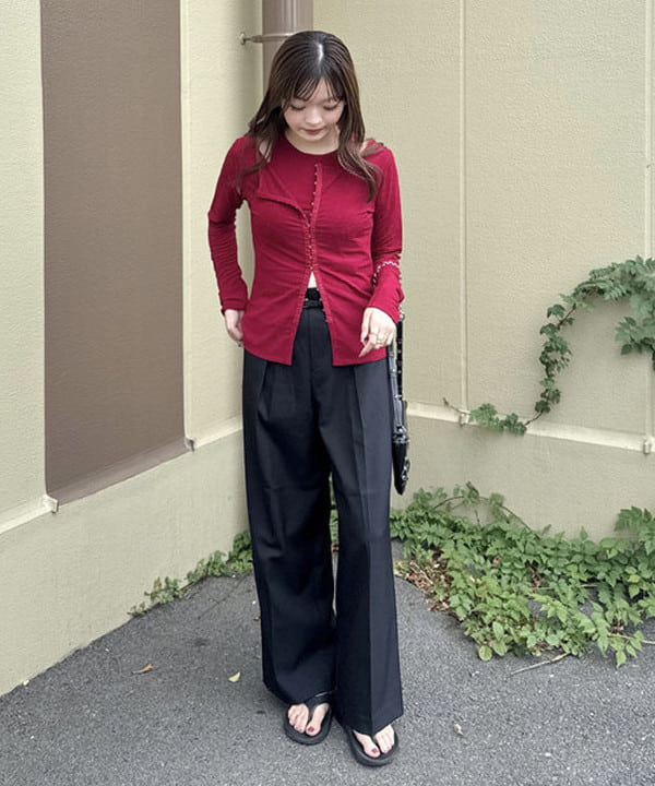 BEAMS HEARTのカーディガン * タンクトップ レイヤード プルオーバーを使ったコーディネートを紹介します。｜Rakuten Fashion(楽天ファッション／旧楽天ブランドアベニュー)6160203