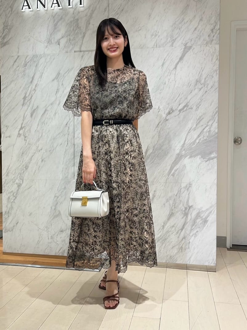 ANAYI | レースフラワーチュールギャザー スカート | Rakuten Fashion