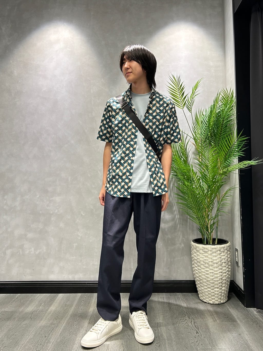 TAKEO KIKUCHIの【COOL CITY WEAR】籠目アート柄 サッカーシャツ /通気性を使ったコーディネートを紹介します。｜Rakuten Fashion(楽天ファッション／旧楽天ブランドアベニュー)6163261