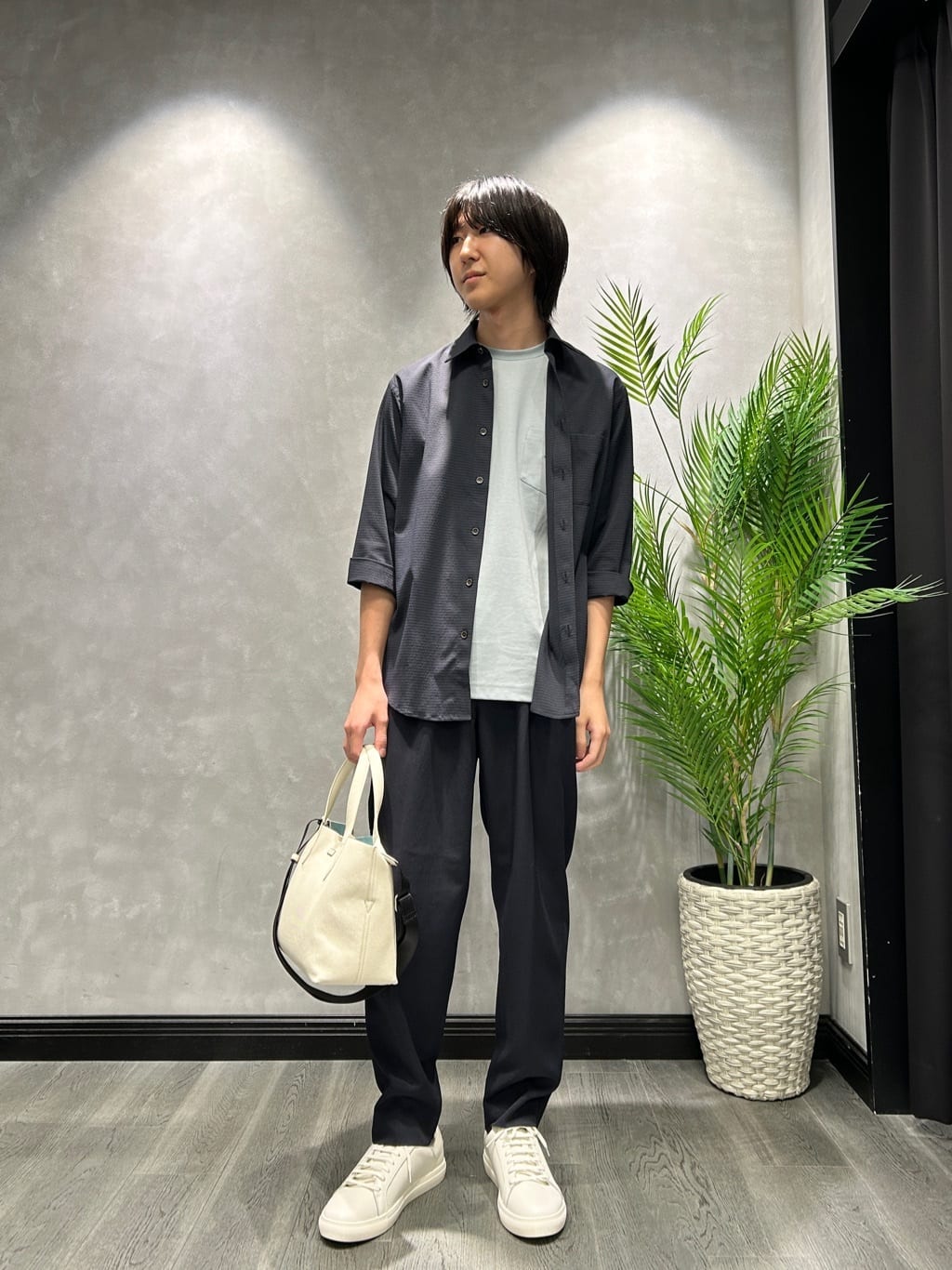 TAKEO KIKUCHIの【COOL CITY WEAR】DotAir(R)サッカー シャツを使ったコーディネートを紹介します。｜Rakuten Fashion(楽天ファッション／旧楽天ブランドアベニュー)6163262