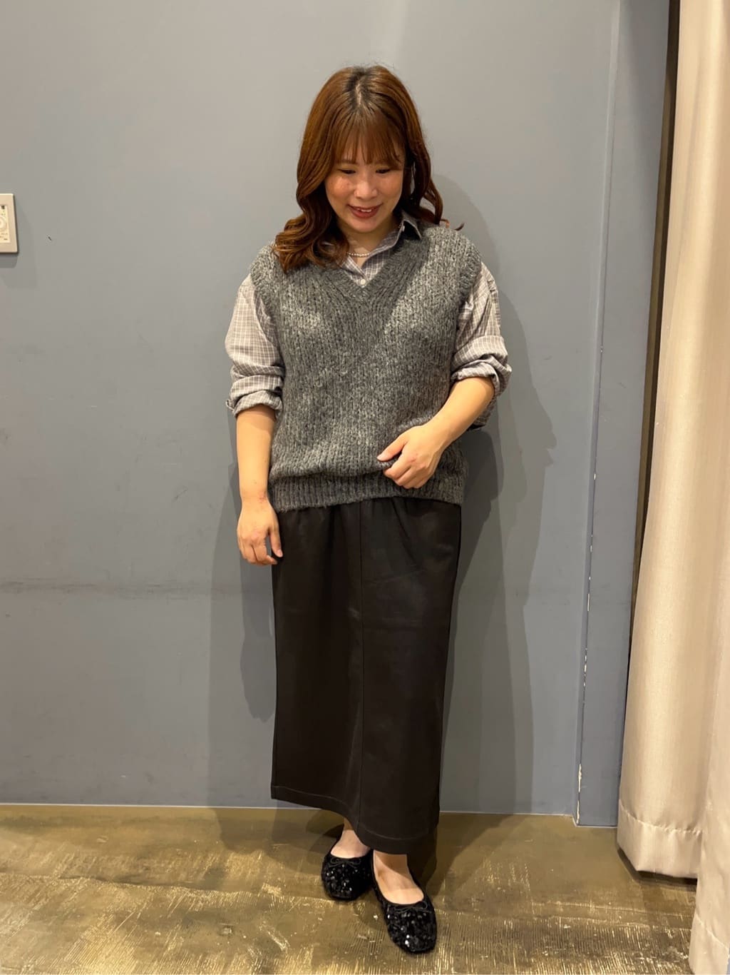 AMERICAN HOLICの【選べる丈】甘編みニットベストを使ったコーディネートを紹介します。｜Rakuten Fashion(楽天ファッション／旧楽天ブランドアベニュー)6164732