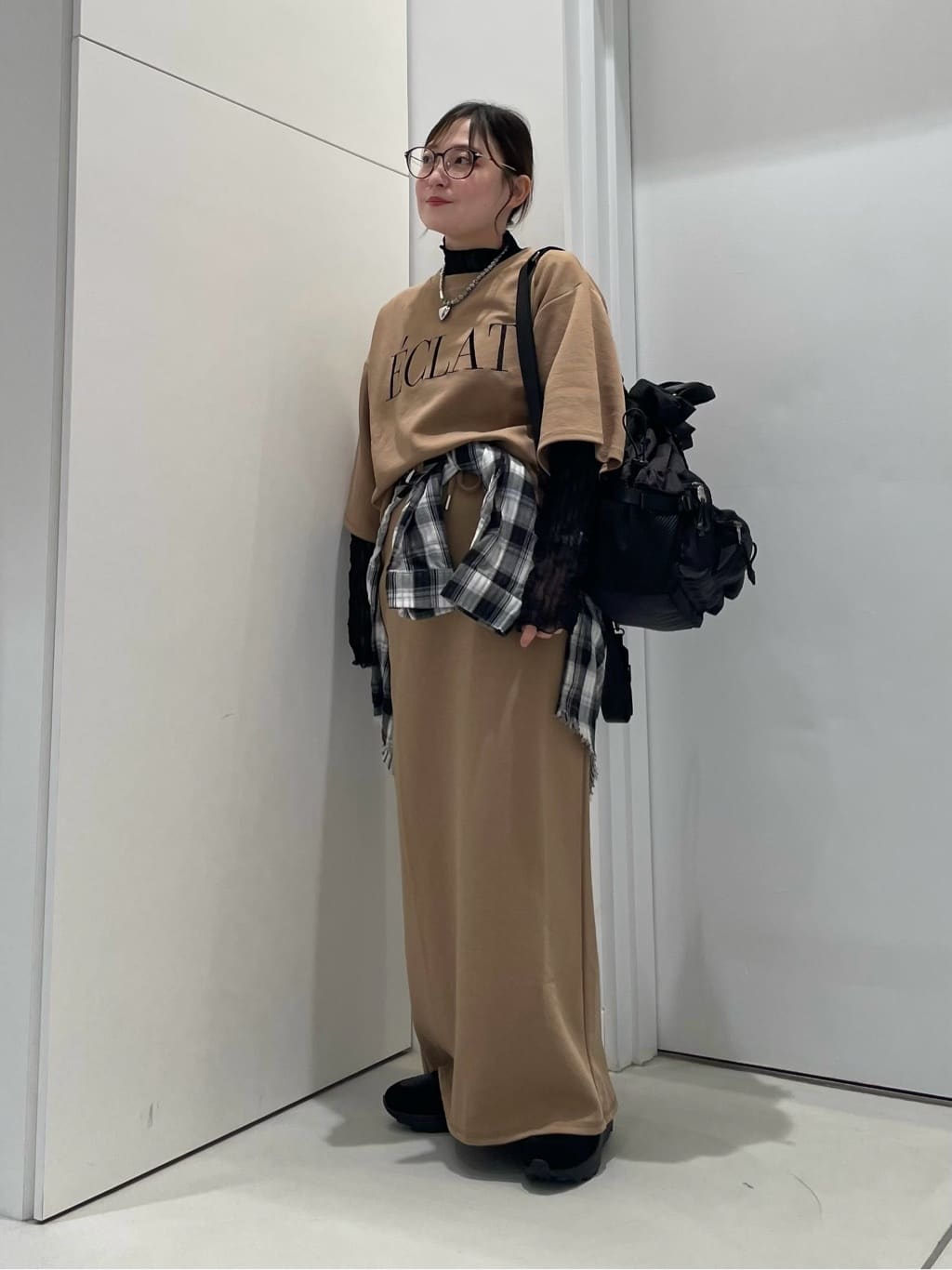 Vinのウェーブハイネックメロウシアートップスを使ったコーディネートを紹介します。｜Rakuten Fashion(楽天ファッション／旧楽天ブランドアベニュー)6164910