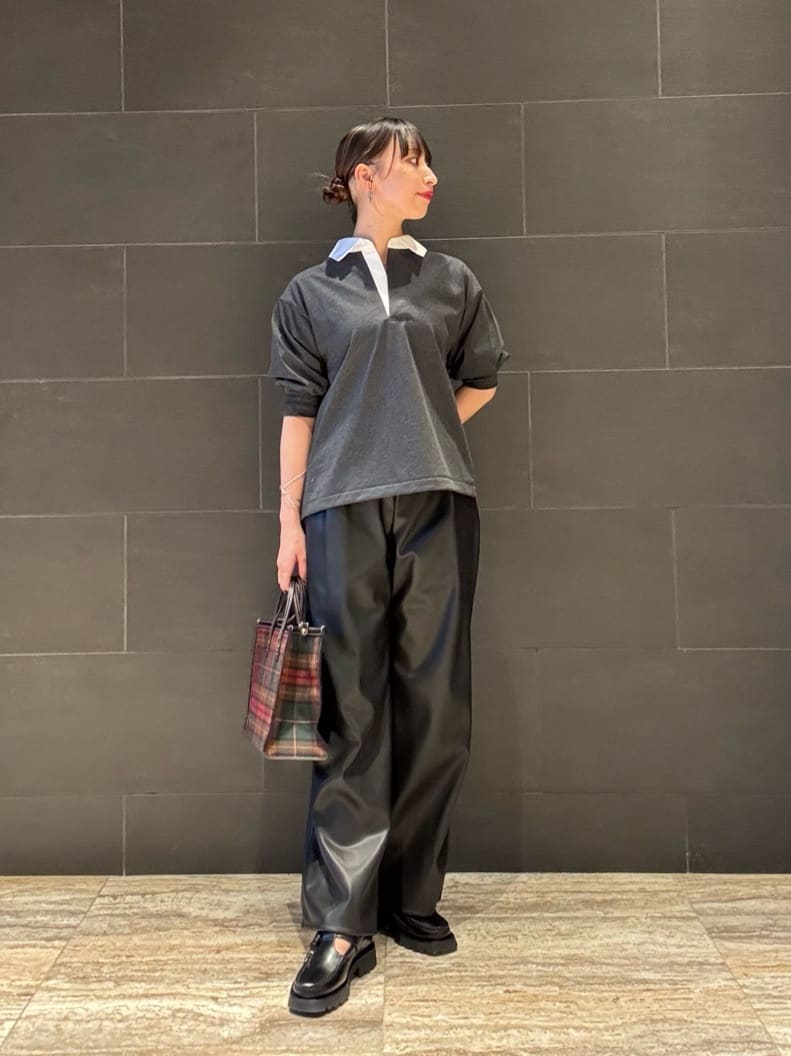 UNITED ARROWS LTD. OUTLETのバイカラーバルーンスリーブポロシャツを
