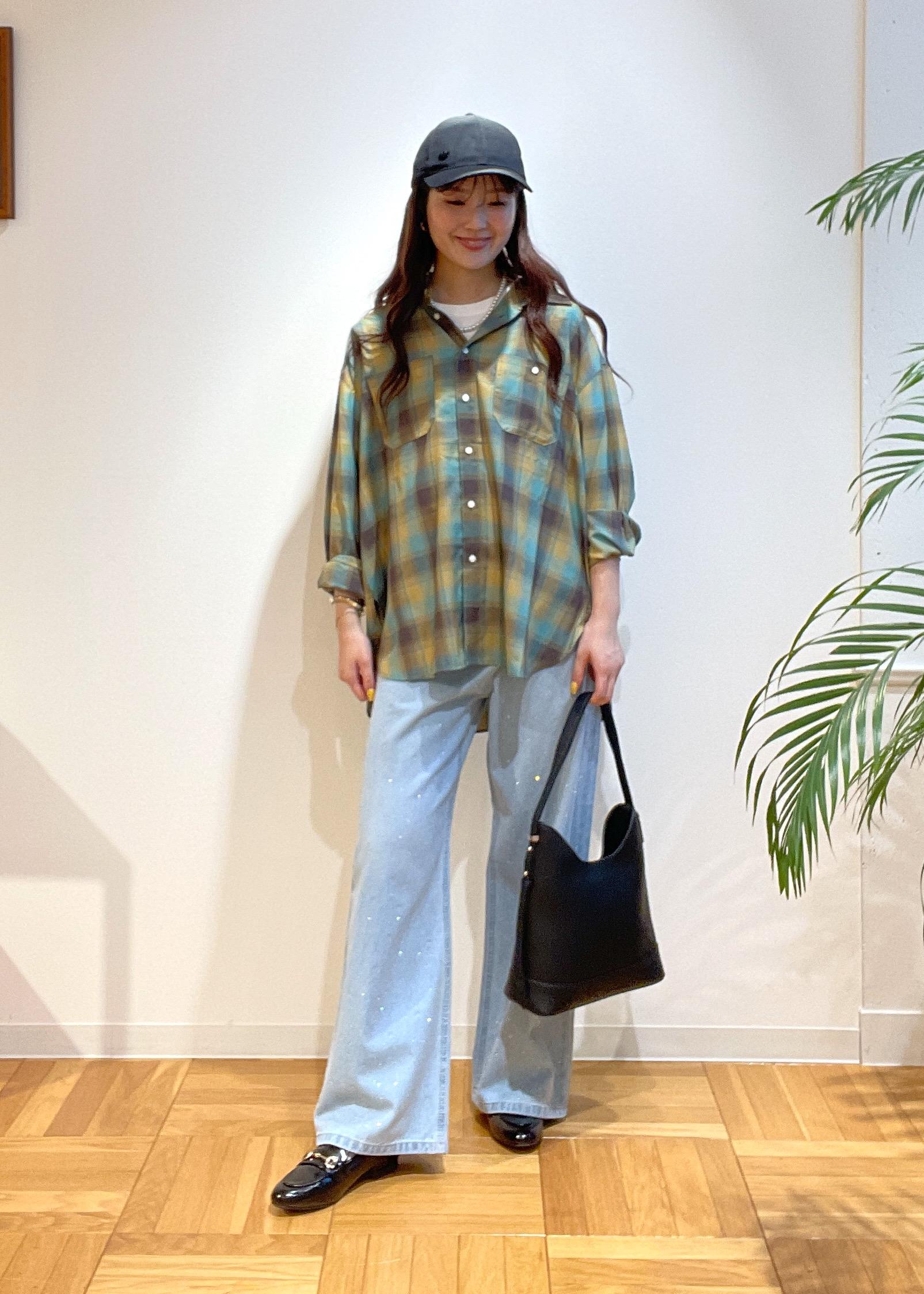 ROPE' PICNICのオンブレチェックシャツ/UVケアを使ったコーディネートを紹介します。｜Rakuten Fashion(楽天ファッション／旧楽天ブランドアベニュー)6197472