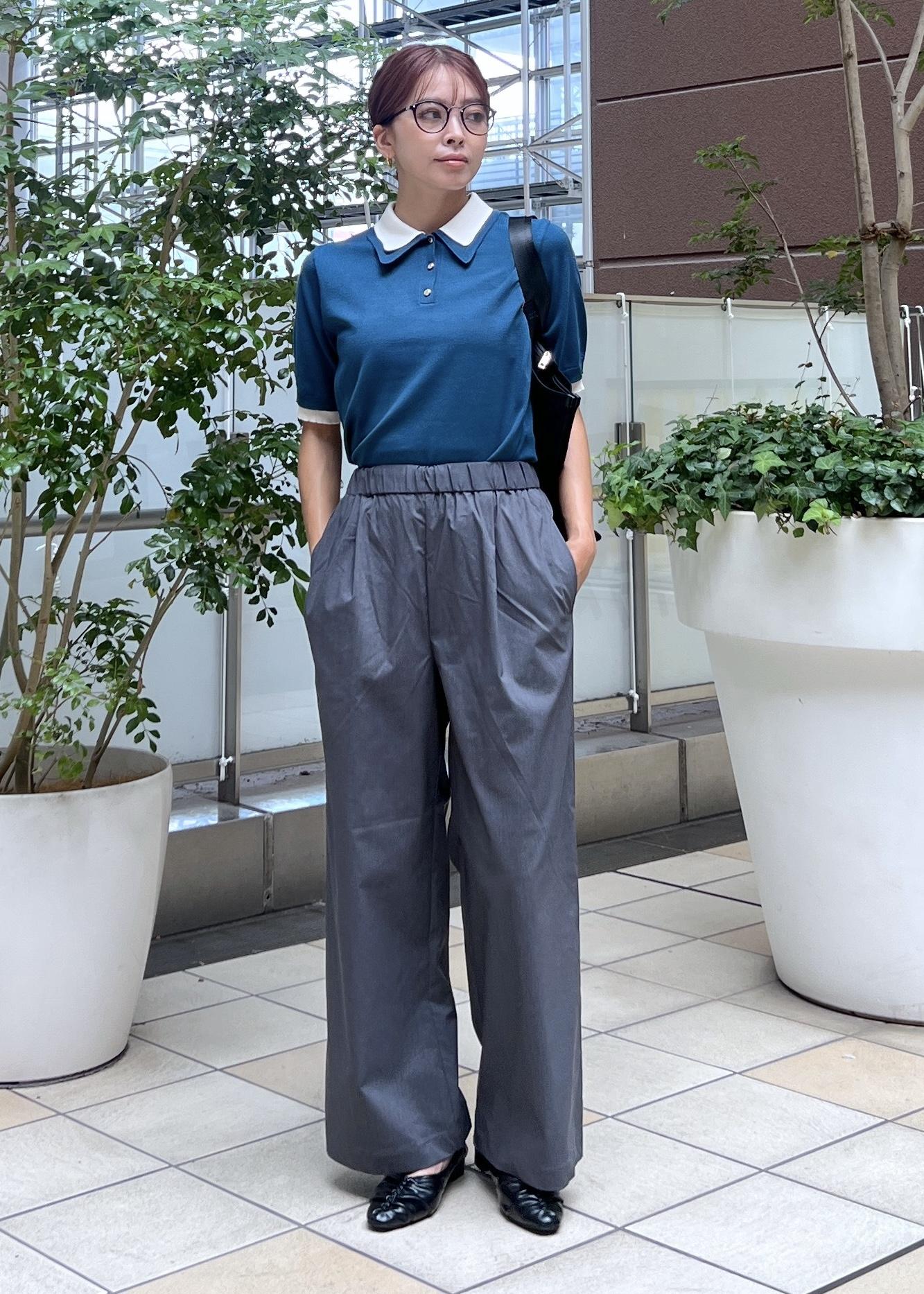 ROPE' PICNICの【新色追加】バイカラーレイヤード風ニットポロシャツを使ったコーディネートを紹介します。｜Rakuten Fashion(楽天ファッション／旧楽天ブランドアベニュー)6197444