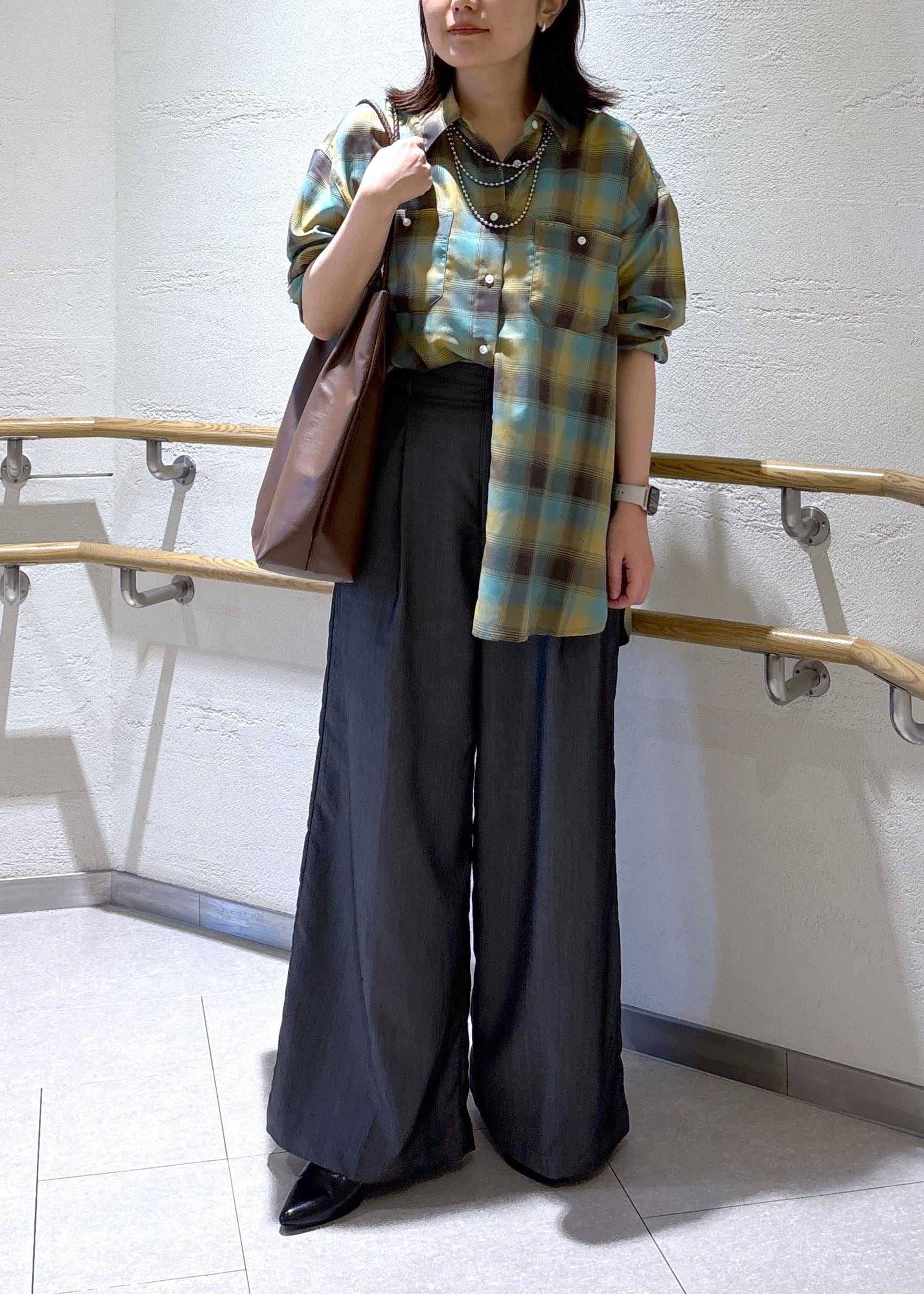 ROPE' PICNICのオンブレチェックシャツ/UVケアを使ったコーディネートを紹介します。｜Rakuten Fashion(楽天ファッション／旧楽天ブランドアベニュー)6197447