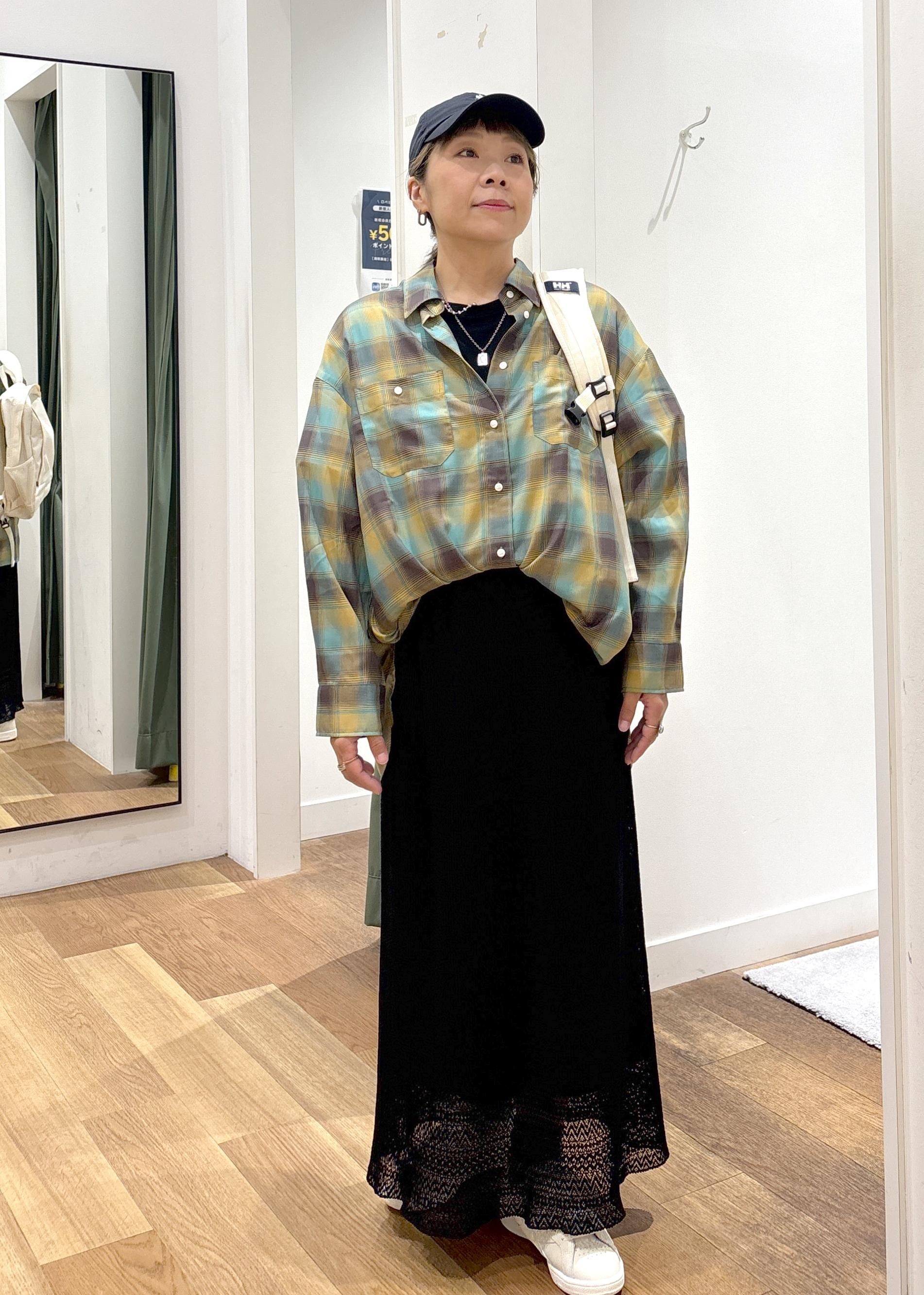 ROPE' PICNICのオンブレチェックシャツ/UVケアを使ったコーディネートを紹介します。｜Rakuten Fashion(楽天ファッション／旧楽天ブランドアベニュー)6197481