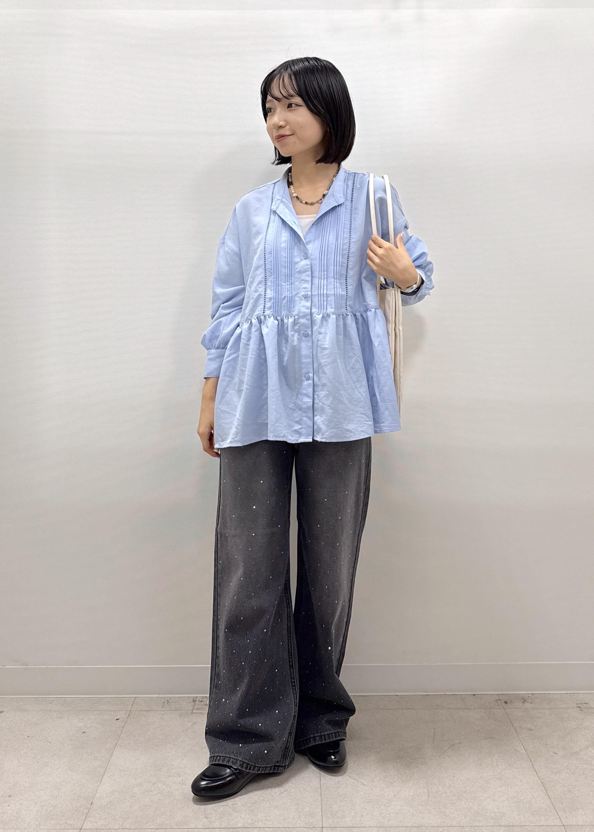 ROPE' PICNICの【UVケア・防シワ】羽織れるピンタックデザインペプラムシャツを使ったコーディネートを紹介します。｜Rakuten Fashion(楽天ファッション／旧楽天ブランドアベニュー)6197484