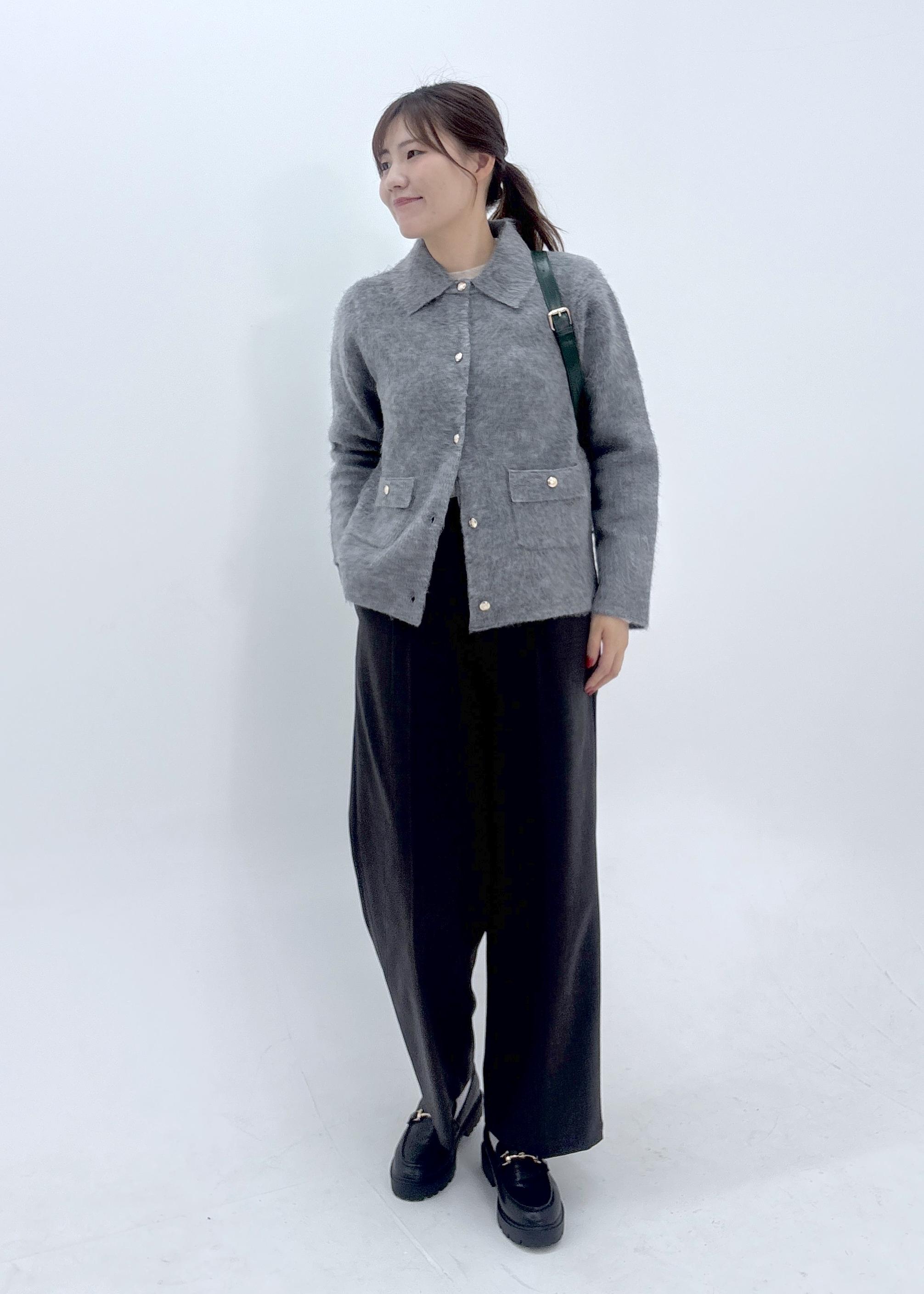 ROPE' PICNICのダブルフェイス襟取り外し起毛カーディガンを使ったコーディネートを紹介します。｜Rakuten Fashion(楽天ファッション／旧楽天ブランドアベニュー)6197452