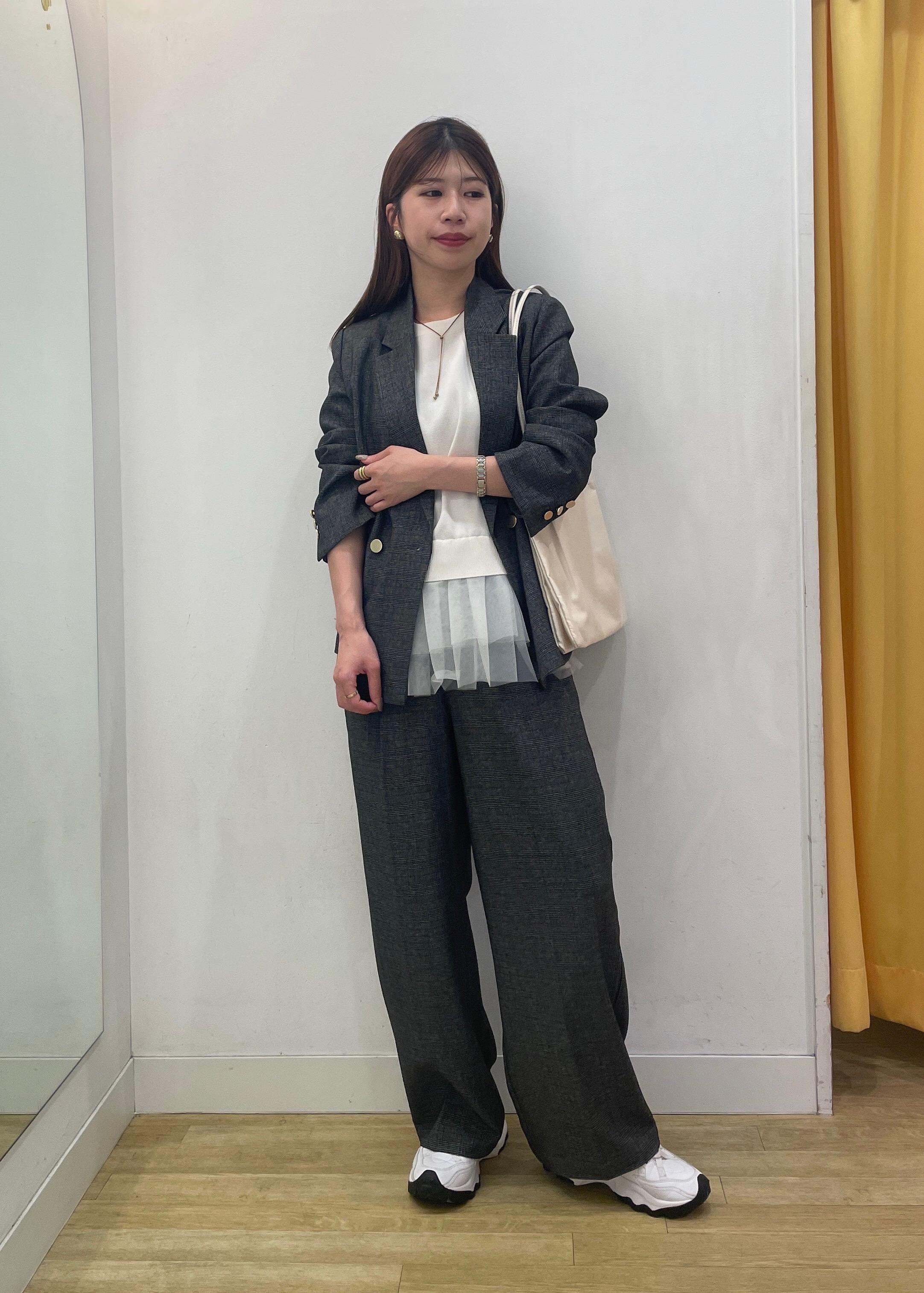 ROPE' PICNICのレディハンサムシリーズ ウールライク金ボタンジャケット(半裏地)/セットアップ・通勤対応を使ったコーディネートを紹介します。｜Rakuten Fashion(楽天ファッション／旧楽天ブランドアベニュー)6197406