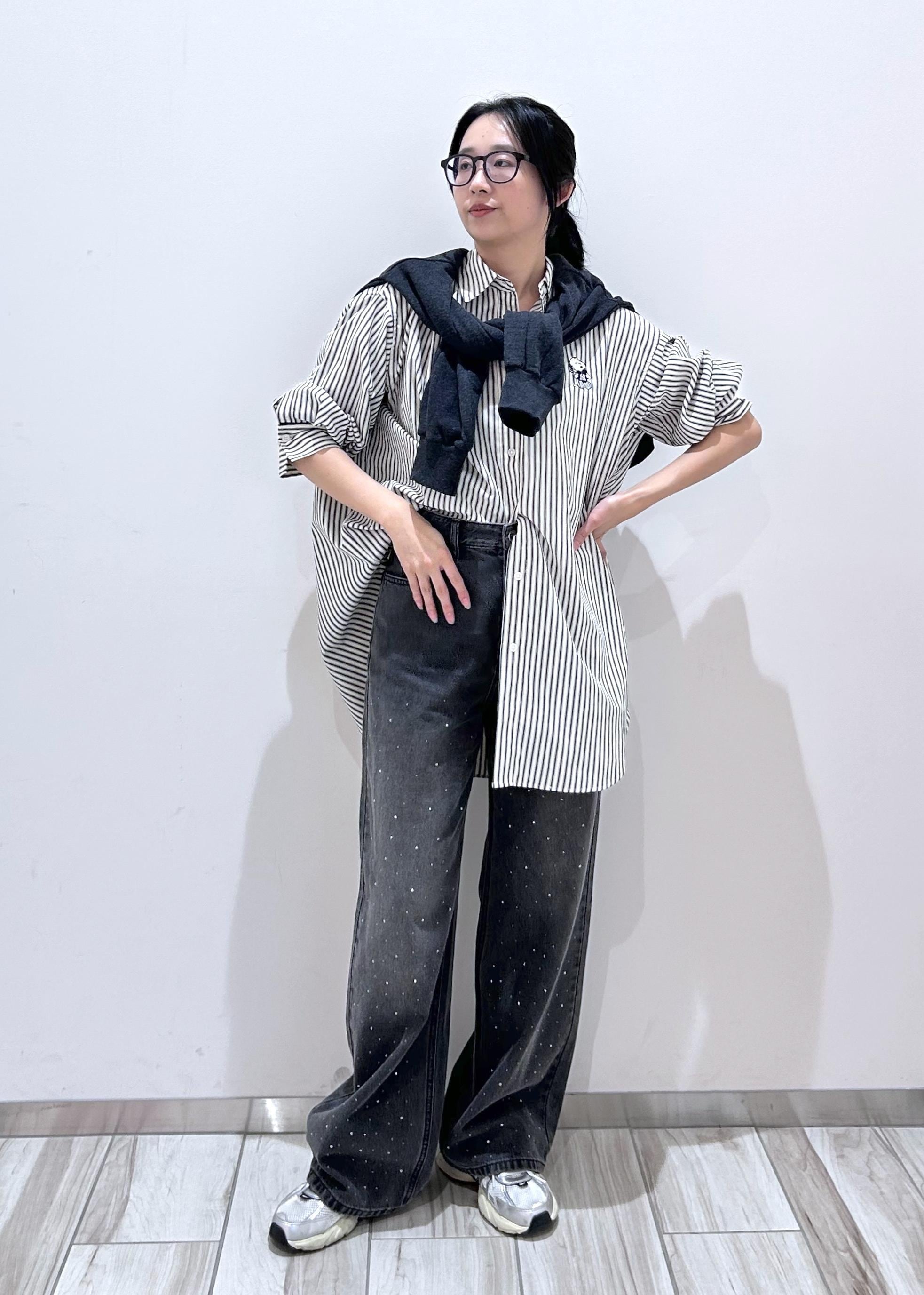 ROPE' PICNICの【PEANUTS*MLB COLLECTION by ROPE' PICNIC】オーバーサイズシャツを使ったコーディネートを紹介します。｜Rakuten Fashion(楽天ファッション／旧楽天ブランドアベニュー)6197408