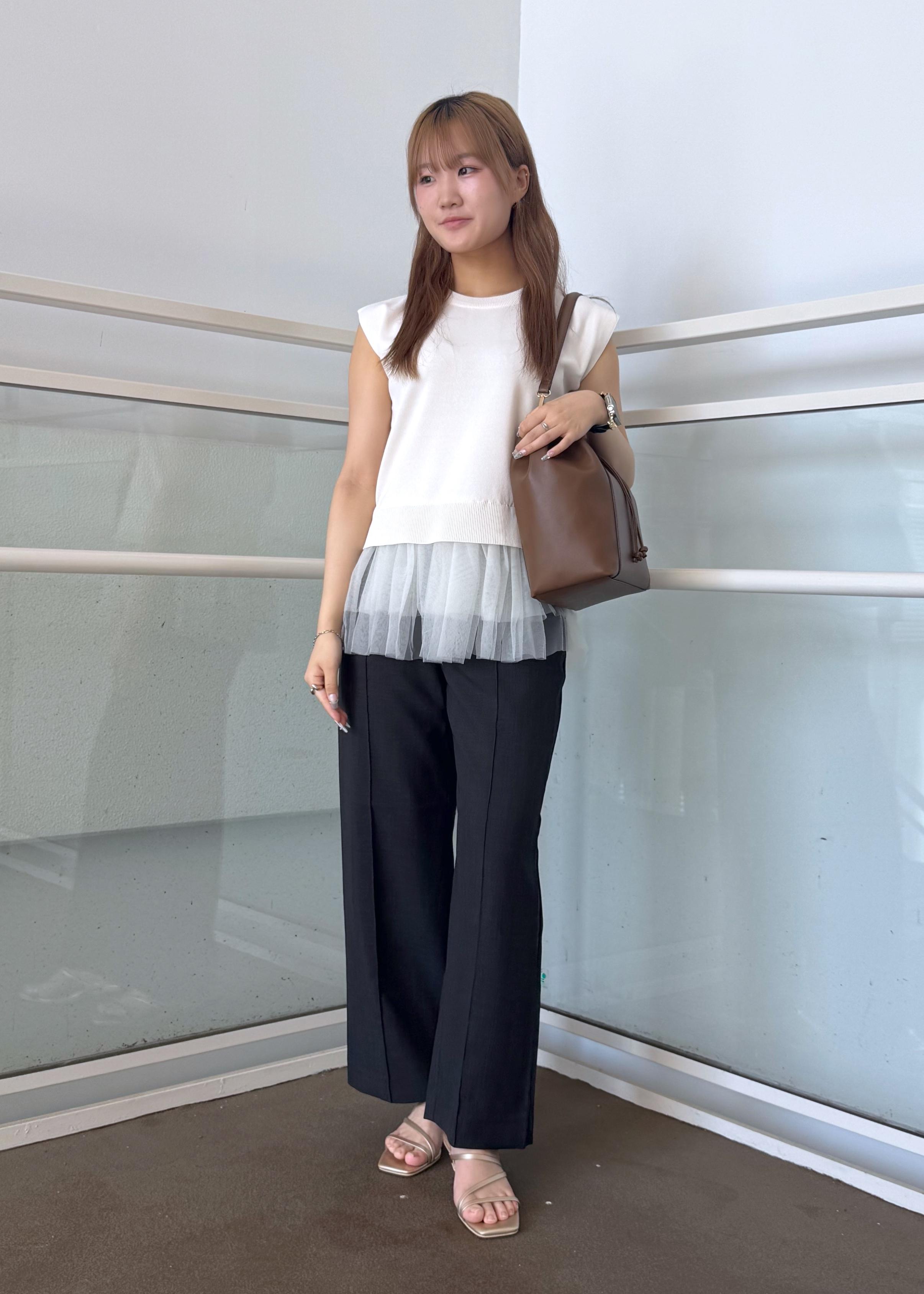 ROPE' PICNICのチュールドッキングプルオーバーを使ったコーディネートを紹介します。｜Rakuten Fashion(楽天ファッション／旧楽天ブランドアベニュー)6197528