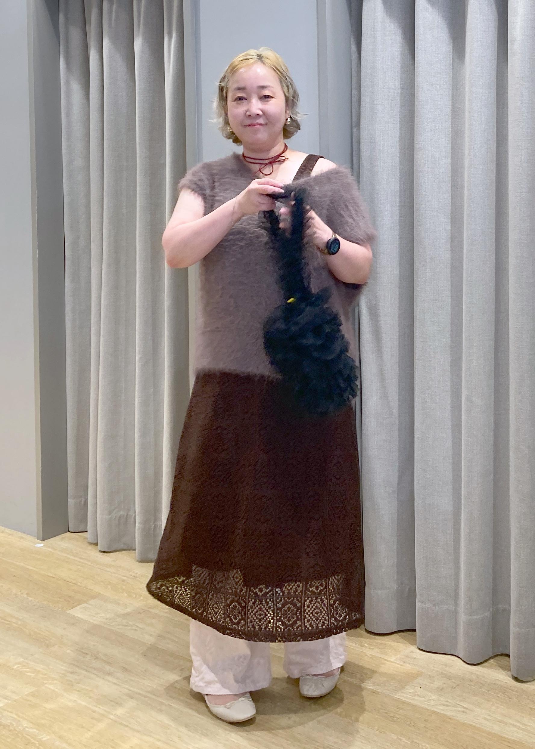 ROPE' PICNICのシャギーニットベストを使ったコーディネートを紹介します。｜Rakuten Fashion(楽天ファッション／旧楽天ブランドアベニュー)6197535