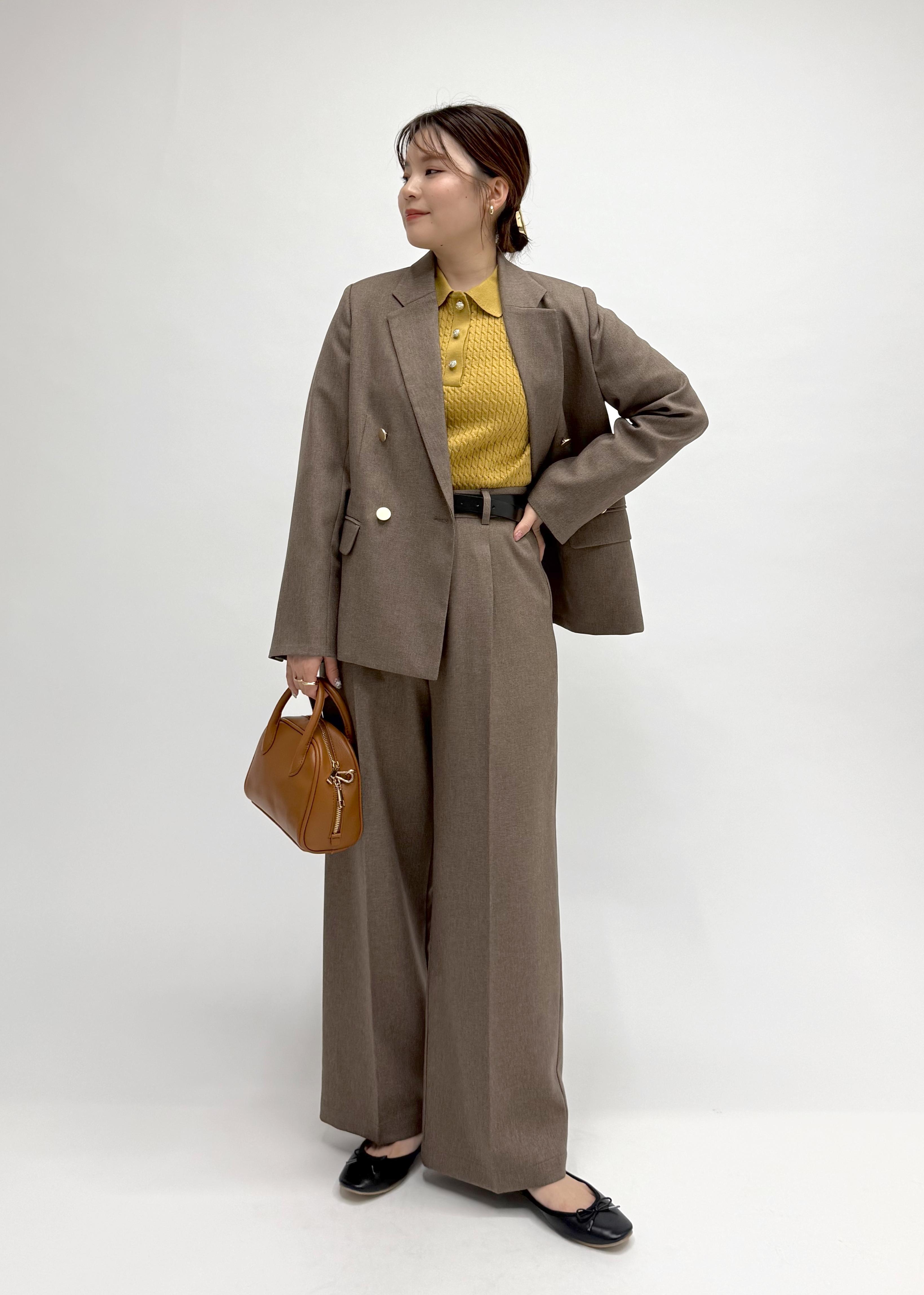 ROPE' PICNICのミニケーブルハーフスリーブニットポロシャツを使ったコーディネートを紹介します。｜Rakuten Fashion(楽天ファッション／旧楽天ブランドアベニュー)6197559