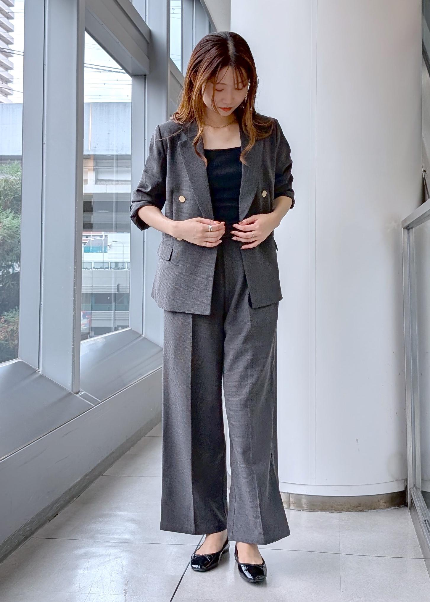 ROPE' PICNICのレディハンサムシリーズ ウールライクウエストタックセミワイドパンツ/セットアップ対応を使ったコーディネートを紹介します。｜Rakuten Fashion(楽天ファッション／旧楽天ブランドアベニュー)6197564