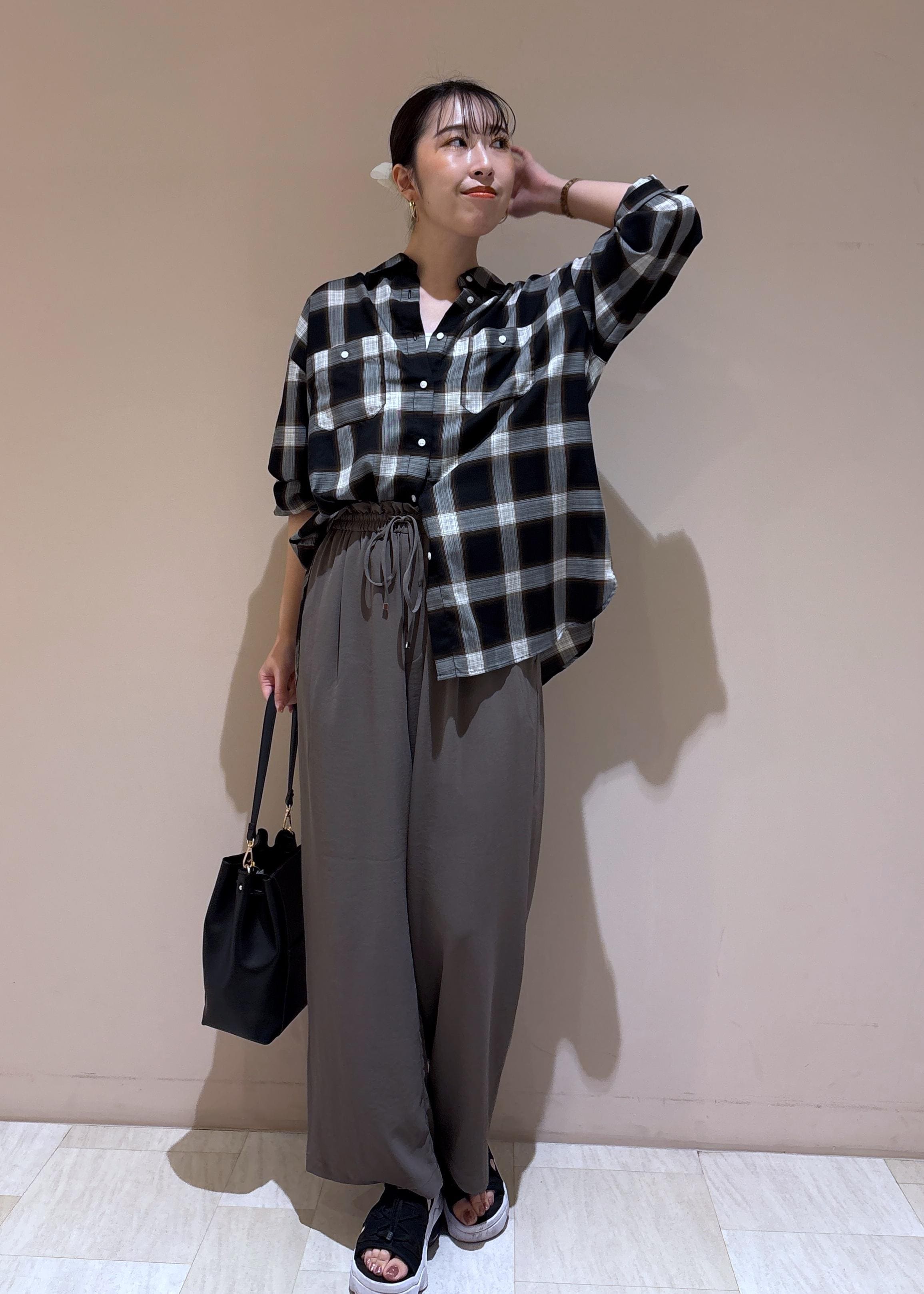 ROPE' PICNICのオンブレチェックシャツ/UVケアを使ったコーディネートを紹介します。｜Rakuten Fashion(楽天ファッション／旧楽天ブランドアベニュー)6197593