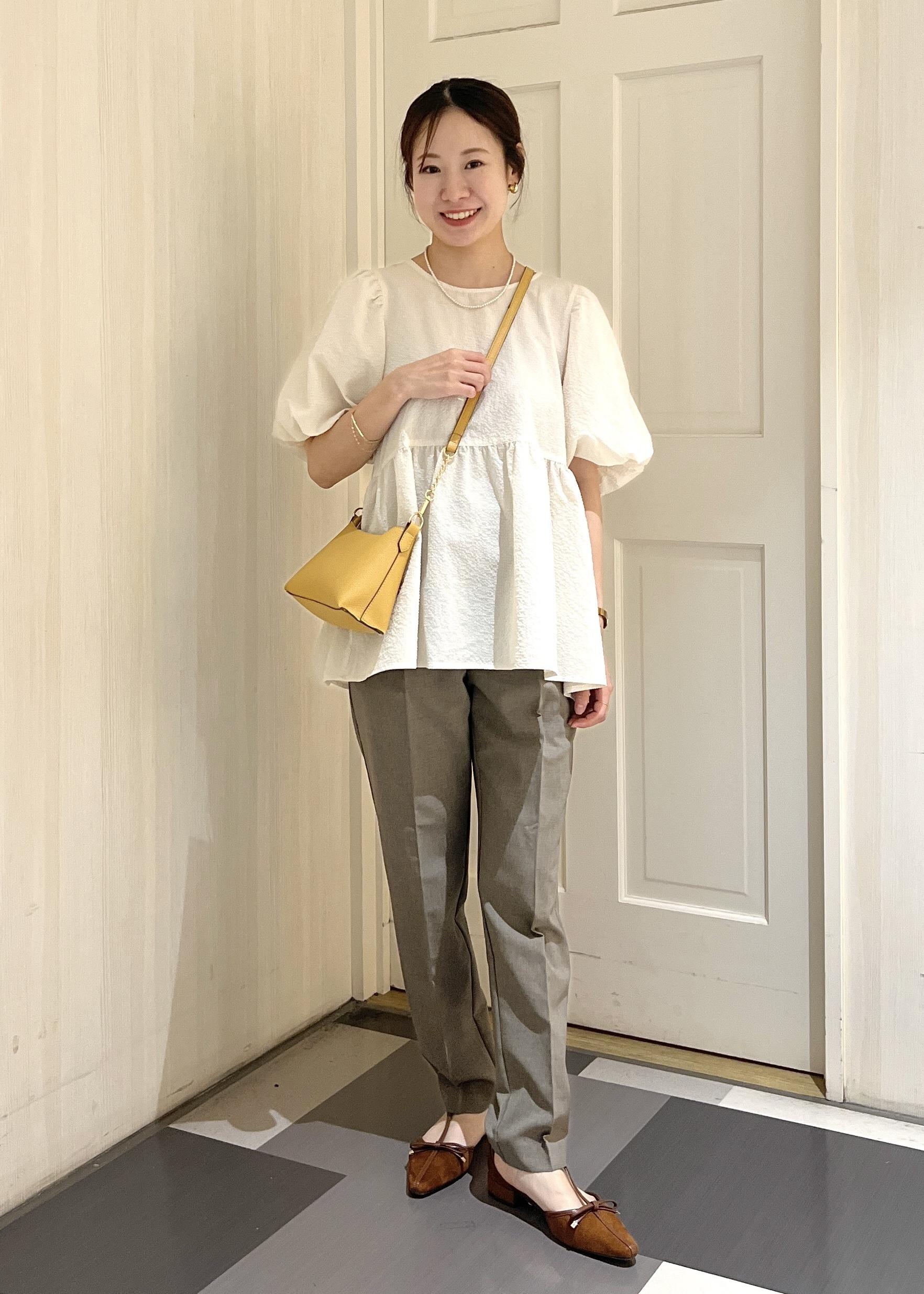 ROPE' PICNICのバルーンペプラムブラウスを使ったコーディネートを紹介します。｜Rakuten Fashion(楽天ファッション／旧楽天ブランドアベニュー)6197627