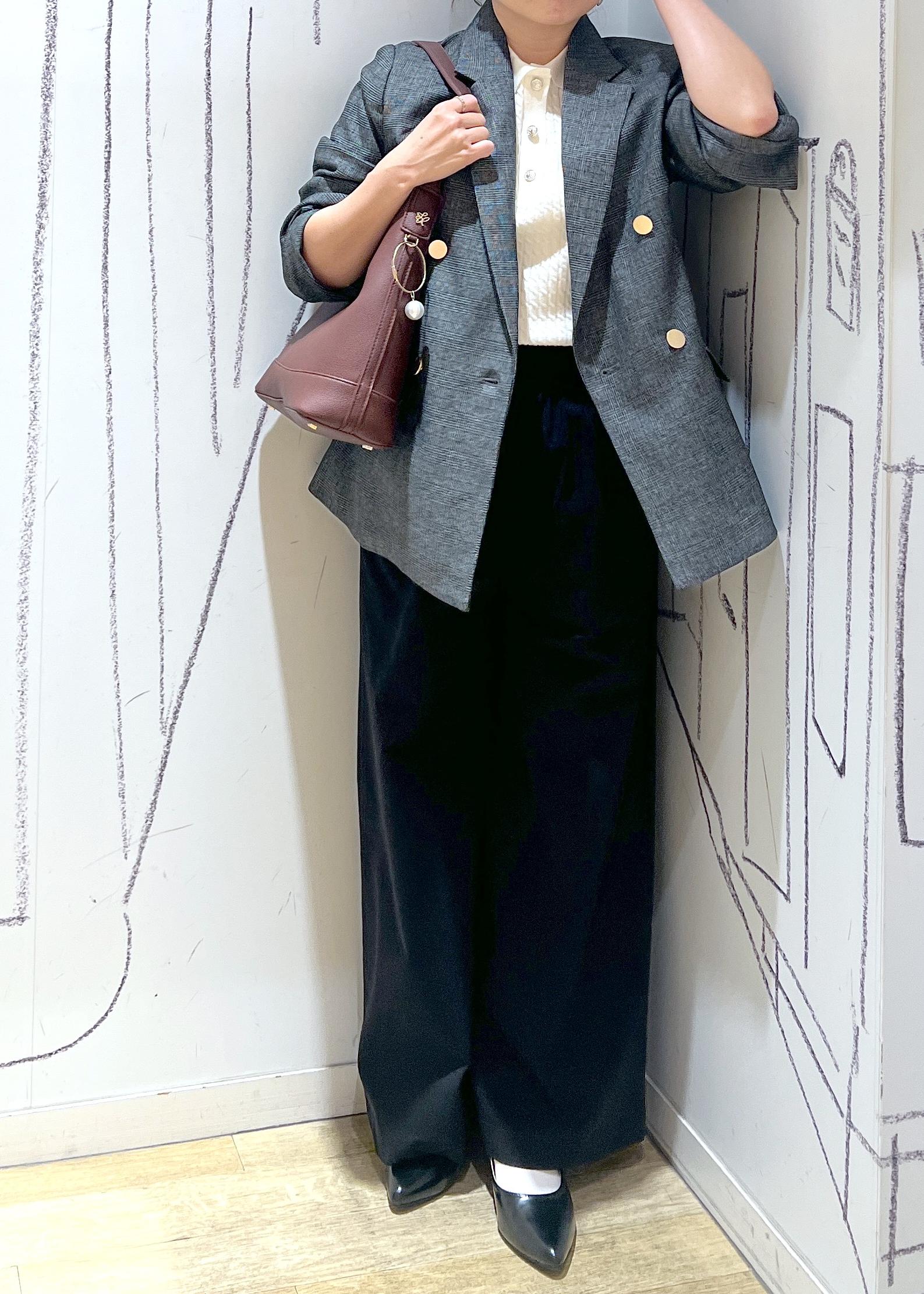 ROPE' PICNICのレディハンサムシリーズ ウールライク金ボタンジャケット(半裏地)/セットアップ・通勤対応を使ったコーディネートを紹介します。｜Rakuten Fashion(楽天ファッション／旧楽天ブランドアベニュー)6197629