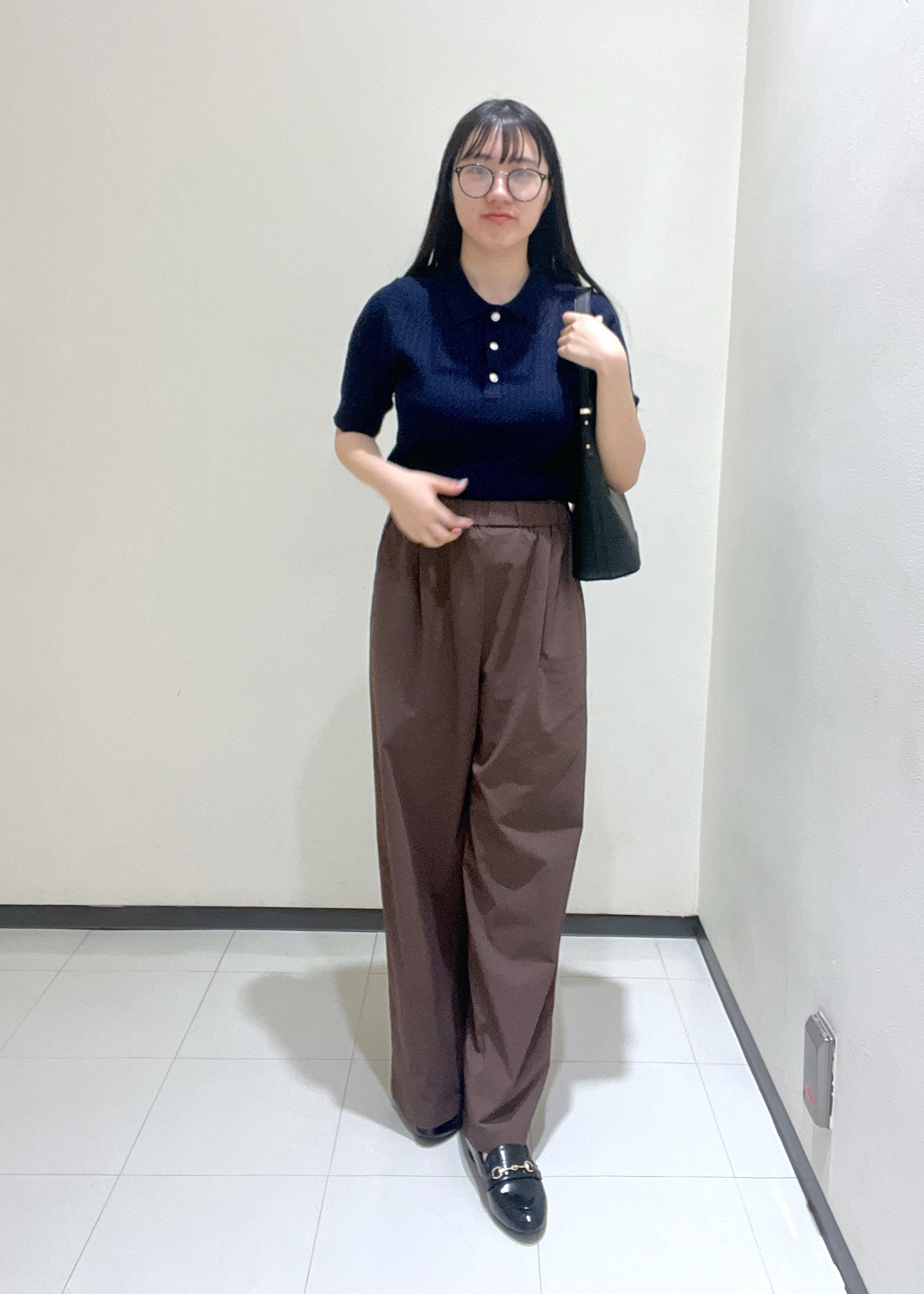 ROPE' PICNICのミニケーブルハーフスリーブニットポロシャツを使ったコーディネートを紹介します。｜Rakuten Fashion(楽天ファッション／旧楽天ブランドアベニュー)6197631