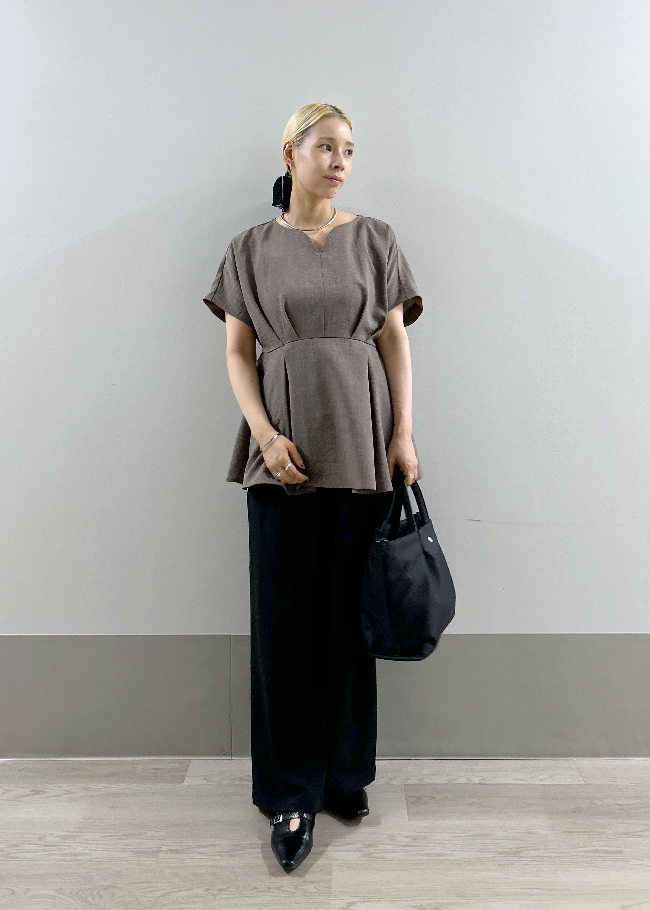 ROPE' PICNICの【接触冷感】ハートネックペプラムブラウスを使ったコーディネートを紹介します。｜Rakuten Fashion(楽天ファッション／旧楽天ブランドアベニュー)6197635