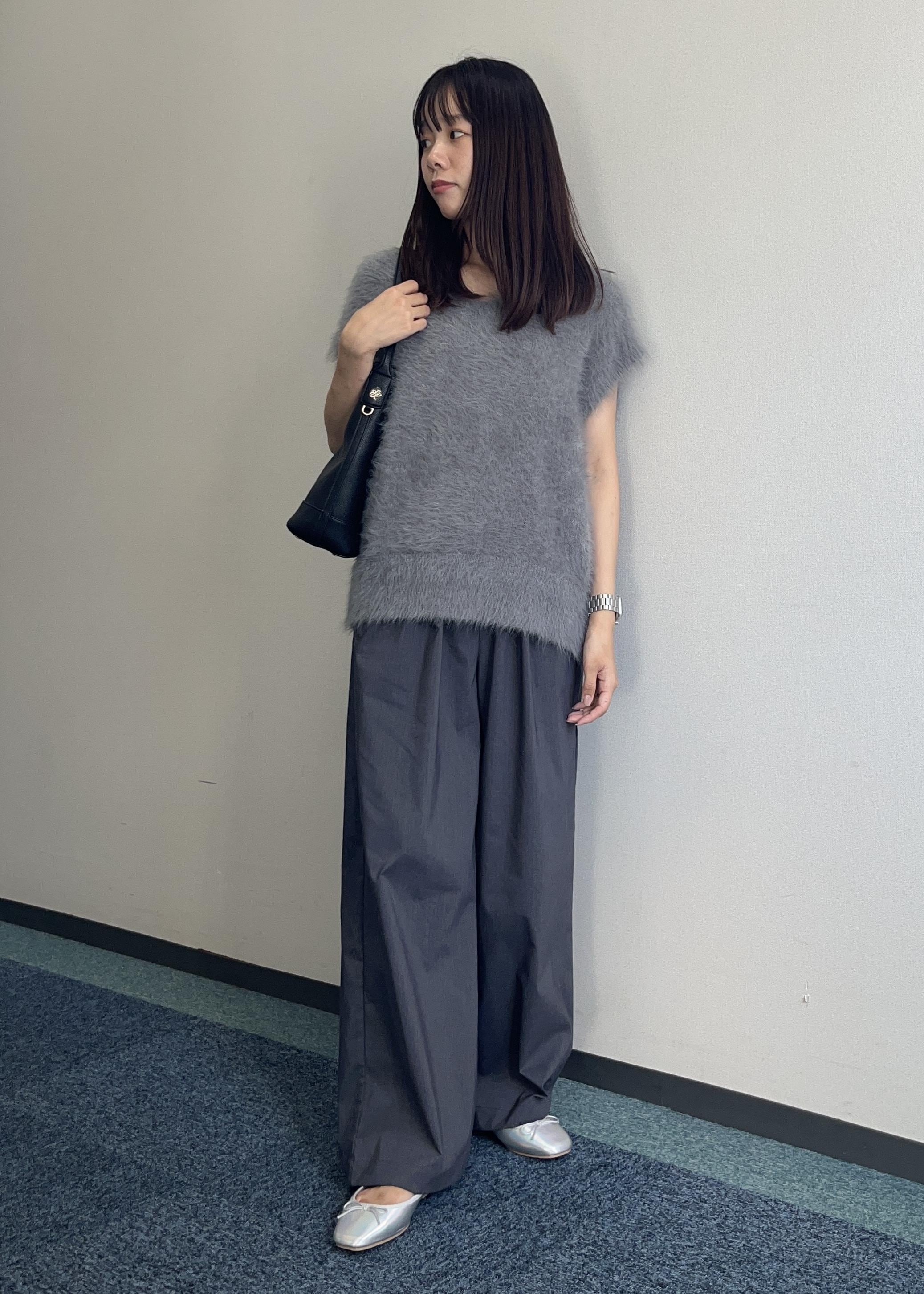 ROPE' PICNICのシャギーニットベストを使ったコーディネートを紹介します。｜Rakuten Fashion(楽天ファッション／旧楽天ブランドアベニュー)6197614