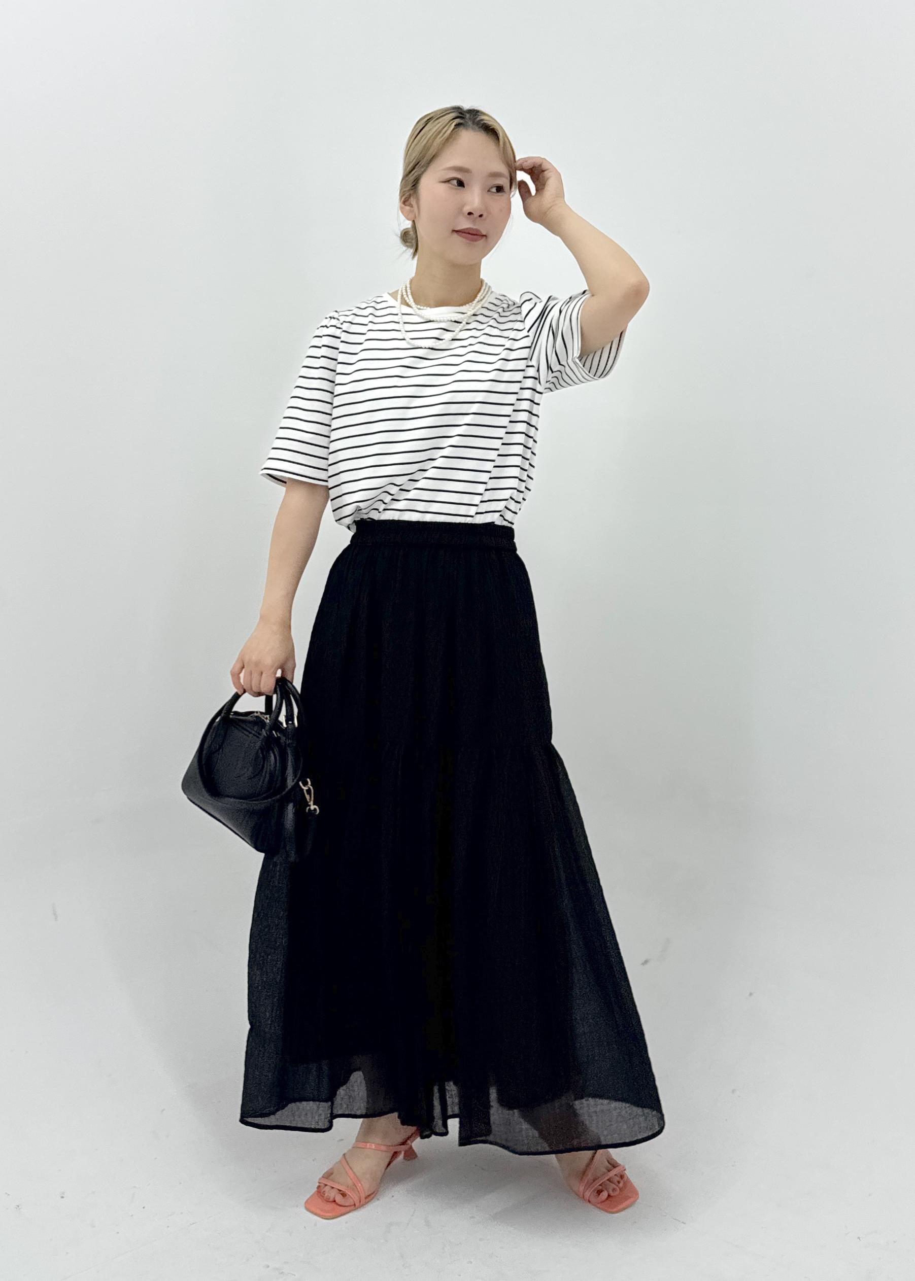 ROPE' PICNICの【UVカット・接触冷感】70シルケットパフスリーブトップスを使ったコーディネートを紹介します。｜Rakuten Fashion(楽天ファッション／旧楽天ブランドアベニュー)6197638