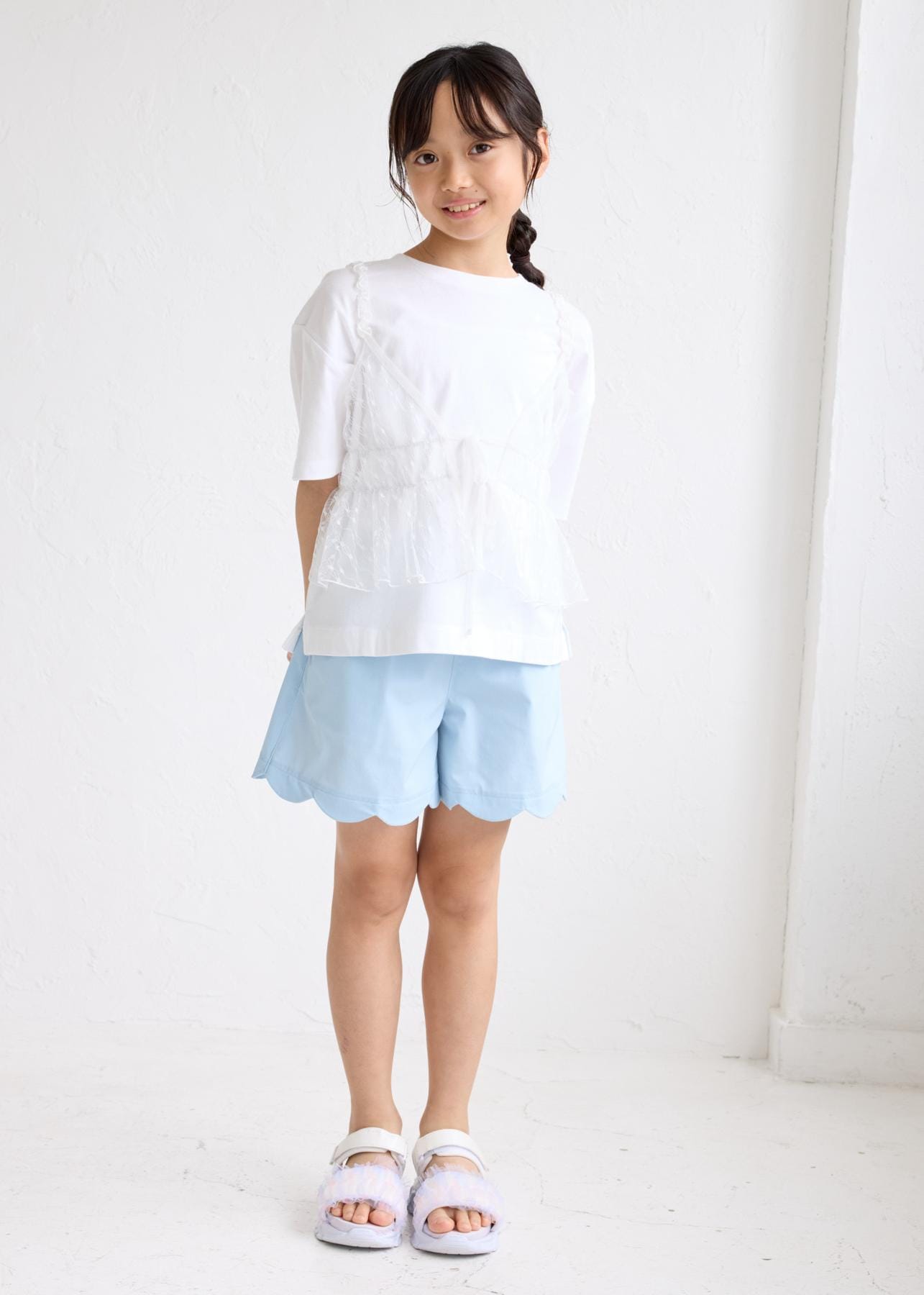 ROPE' PICNICの【KIDS/キッズ】フロントリボンチュールキャミビスチェを使ったコーディネートを紹介します。｜Rakuten Fashion(楽天ファッション／旧楽天ブランドアベニュー)6197641