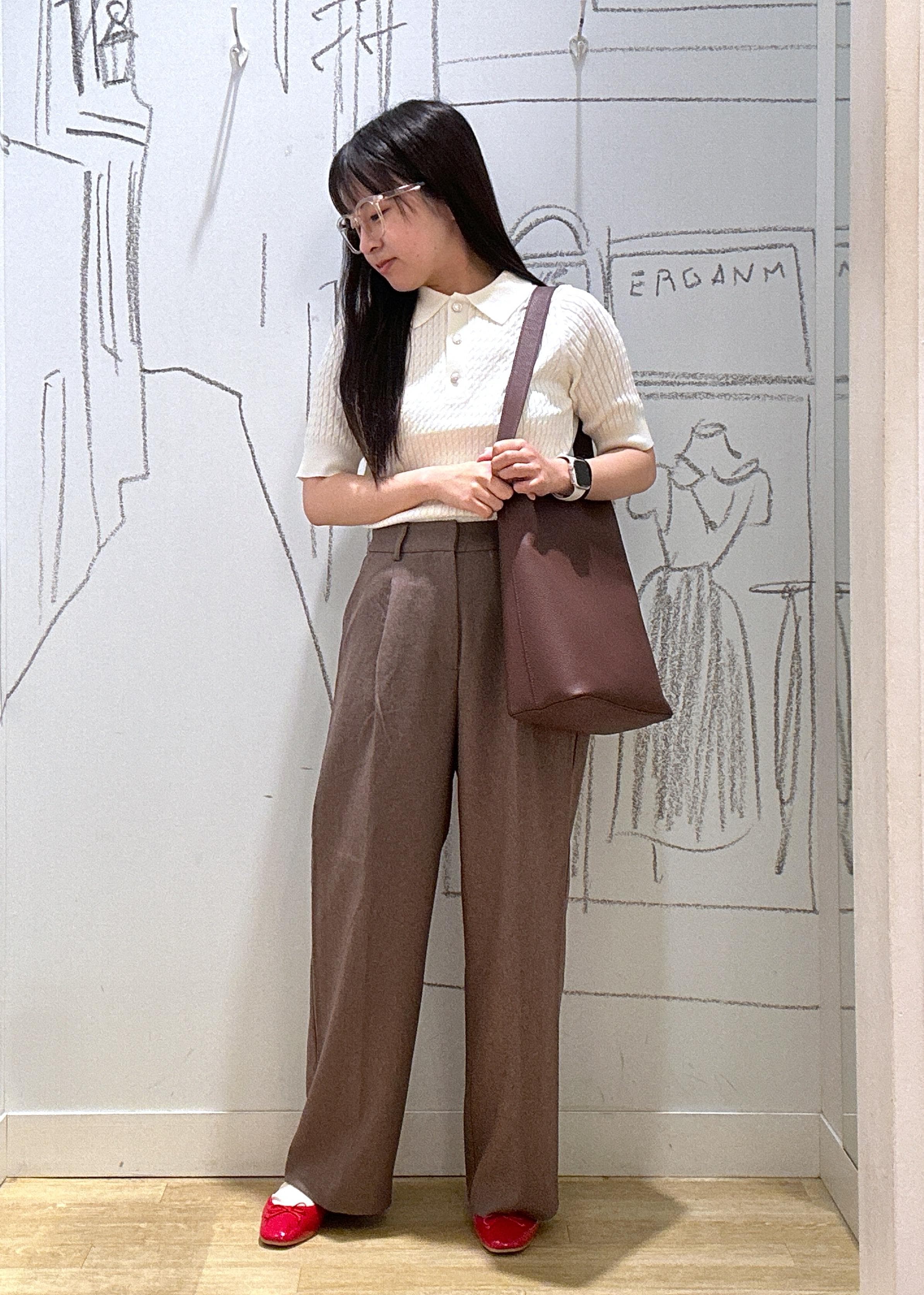 ROPE' PICNICのミニケーブルハーフスリーブニットポロシャツを使ったコーディネートを紹介します。｜Rakuten Fashion(楽天ファッション／旧楽天ブランドアベニュー)6197652