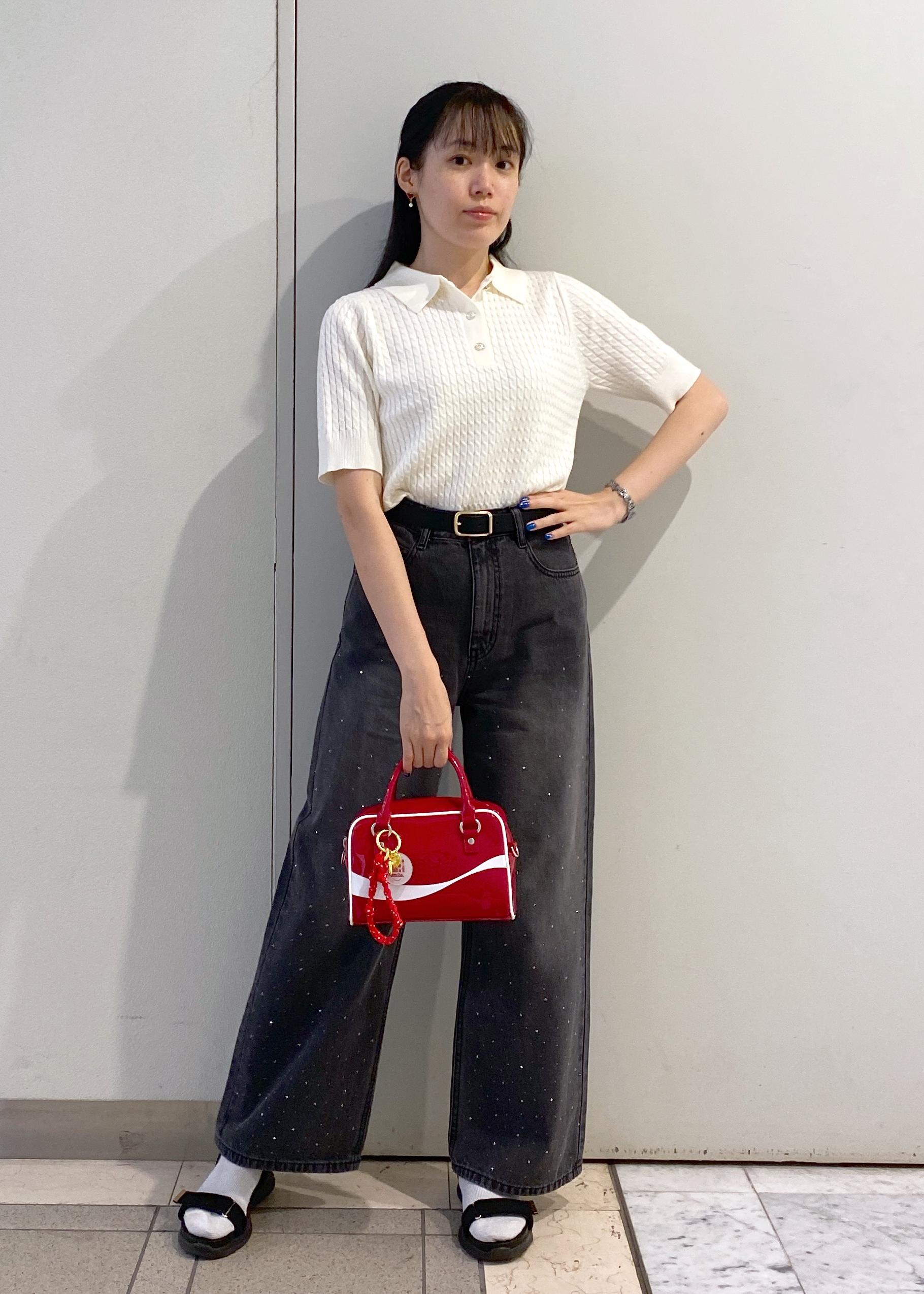 ROPE' PICNICのミニケーブルハーフスリーブニットポロシャツを使ったコーディネートを紹介します。｜Rakuten Fashion(楽天ファッション／旧楽天ブランドアベニュー)6197656