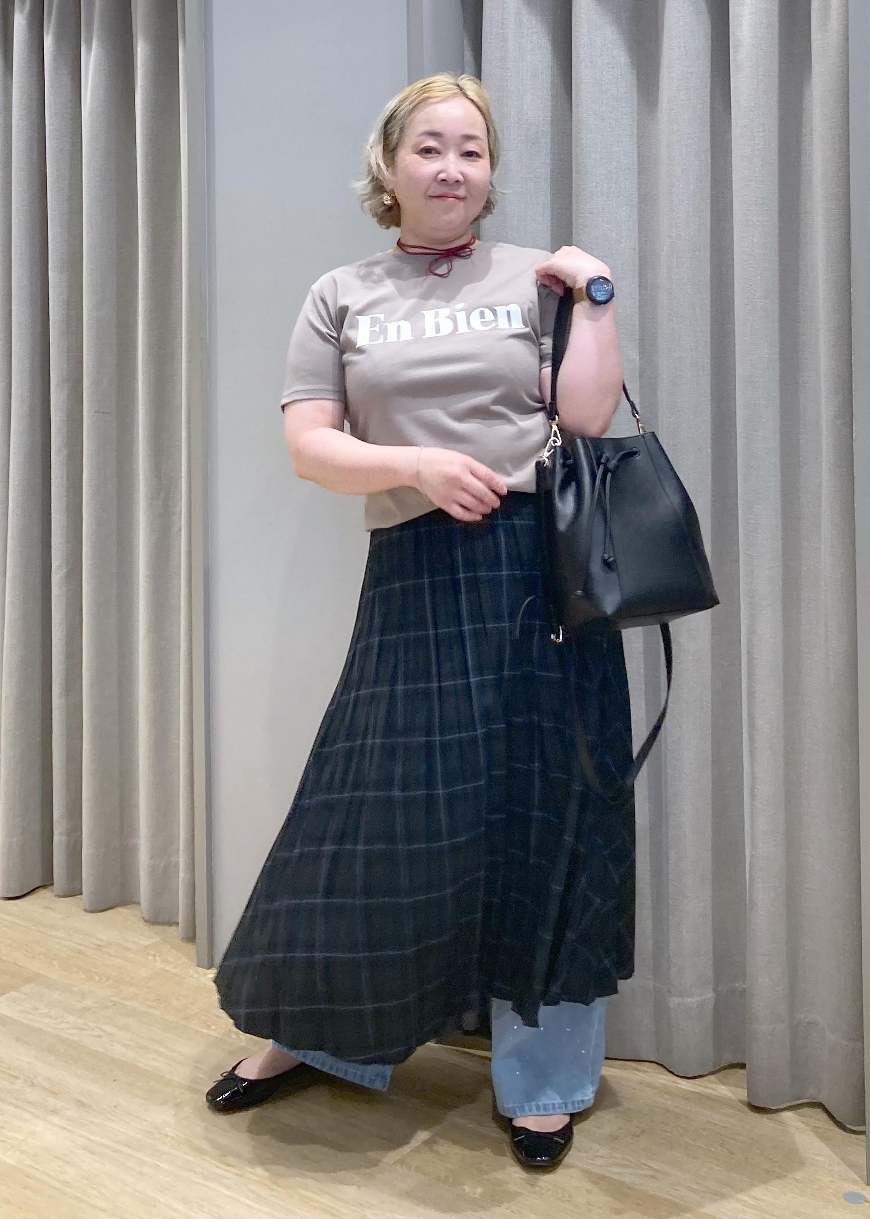 ROPE' PICNICの【UVカット・接触冷感・汗染み加工】フロッキーロゴTシャツを使ったコーディネートを紹介します。｜Rakuten Fashion(楽天ファッション／旧楽天ブランドアベニュー)6197602