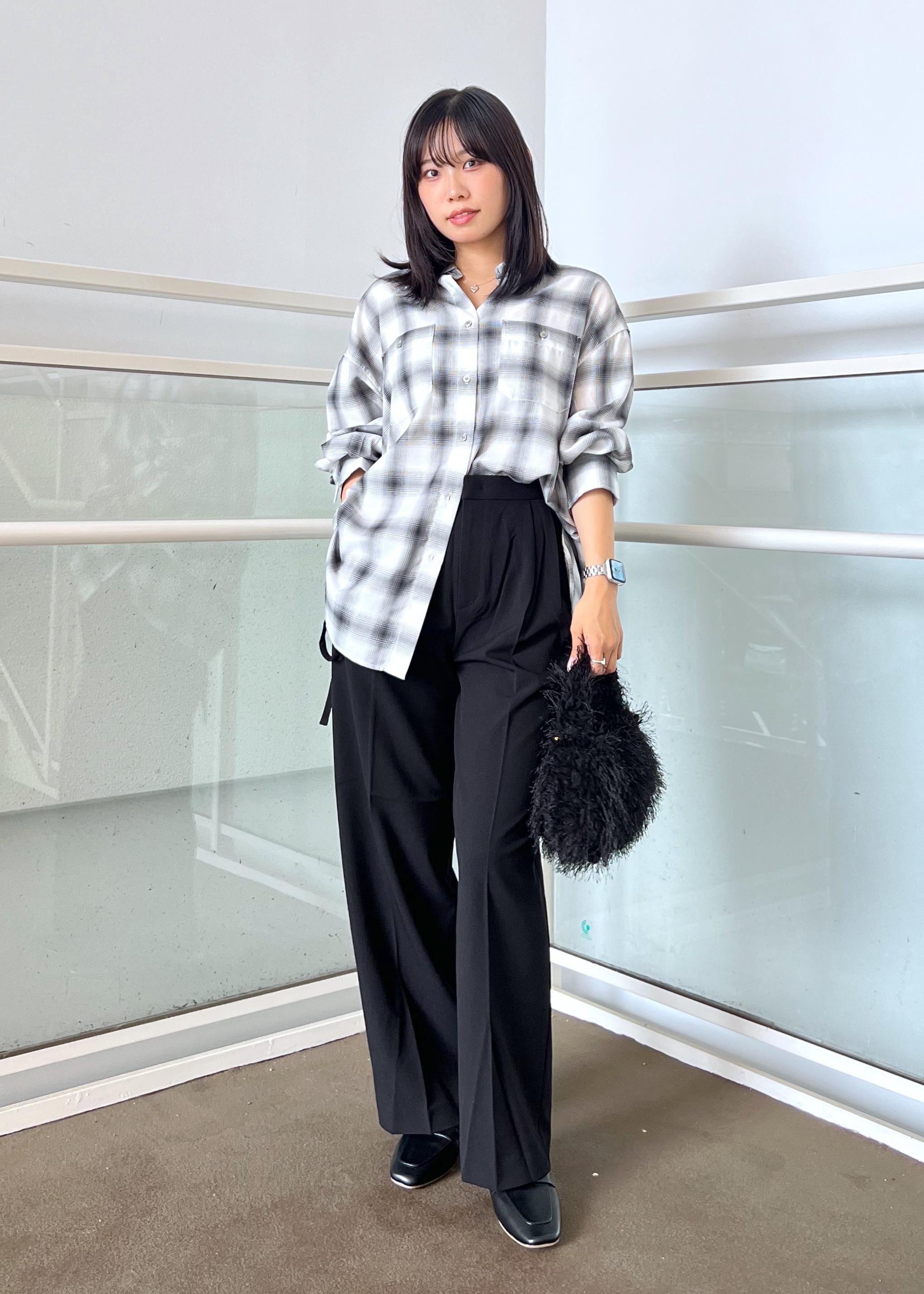 ROPE' PICNICの【3サイズ展開】サスペンダー付きワイドパンツを使ったコーディネートを紹介します。｜Rakuten Fashion(楽天ファッション／旧楽天ブランドアベニュー)6197702