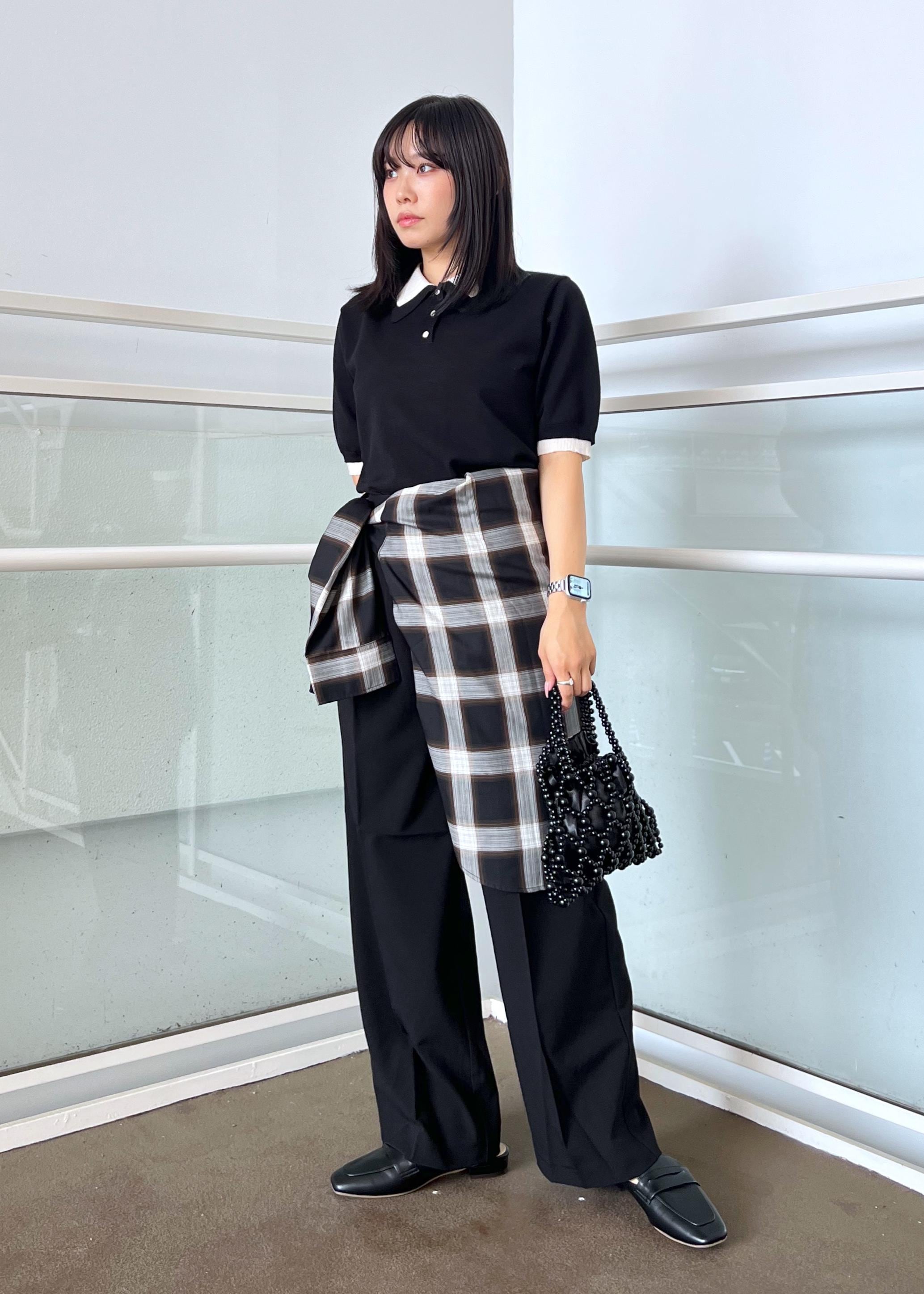 ROPE' PICNICの【新色追加】バイカラーレイヤード風ニットポロシャツを使ったコーディネートを紹介します。｜Rakuten Fashion(楽天ファッション／旧楽天ブランドアベニュー)6197703