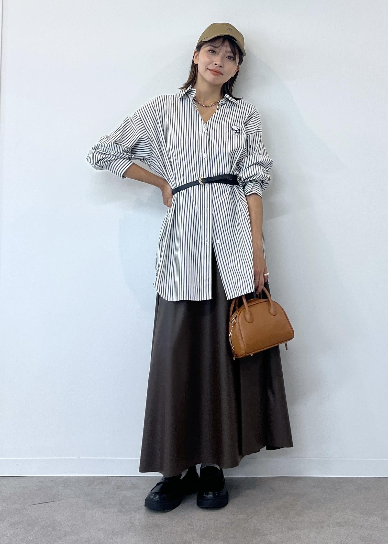 ROPE' PICNICの【PEANUTS*MLB COLLECTION by ROPE' PICNIC】オーバーサイズシャツを使ったコーディネートを紹介します。｜Rakuten Fashion(楽天ファッション／旧楽天ブランドアベニュー)6197676