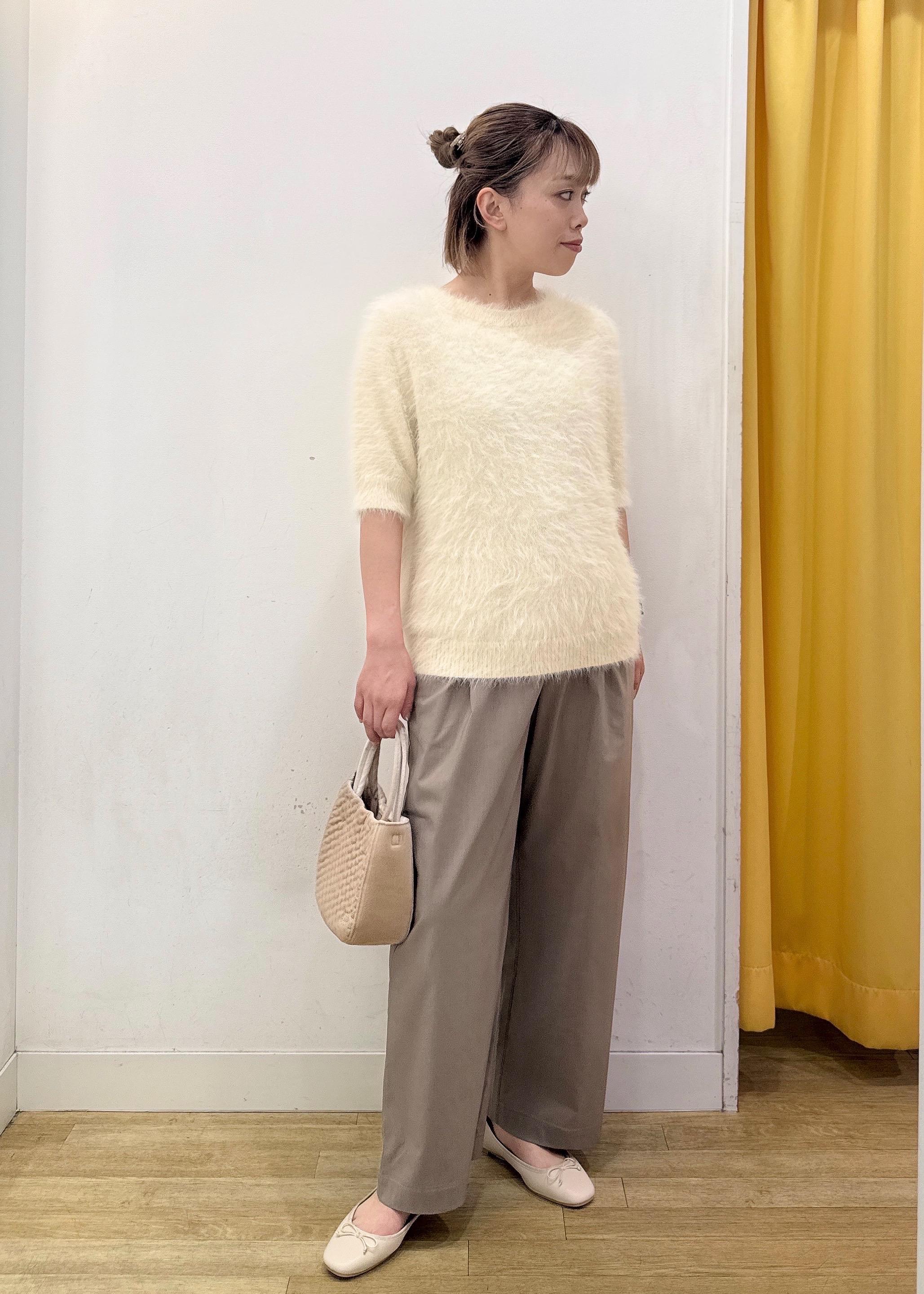 ROPE' PICNICのシャギーニットハーフスリーブプルオーバーを使ったコーディネートを紹介します。｜Rakuten Fashion(楽天ファッション／旧楽天ブランドアベニュー)6197814