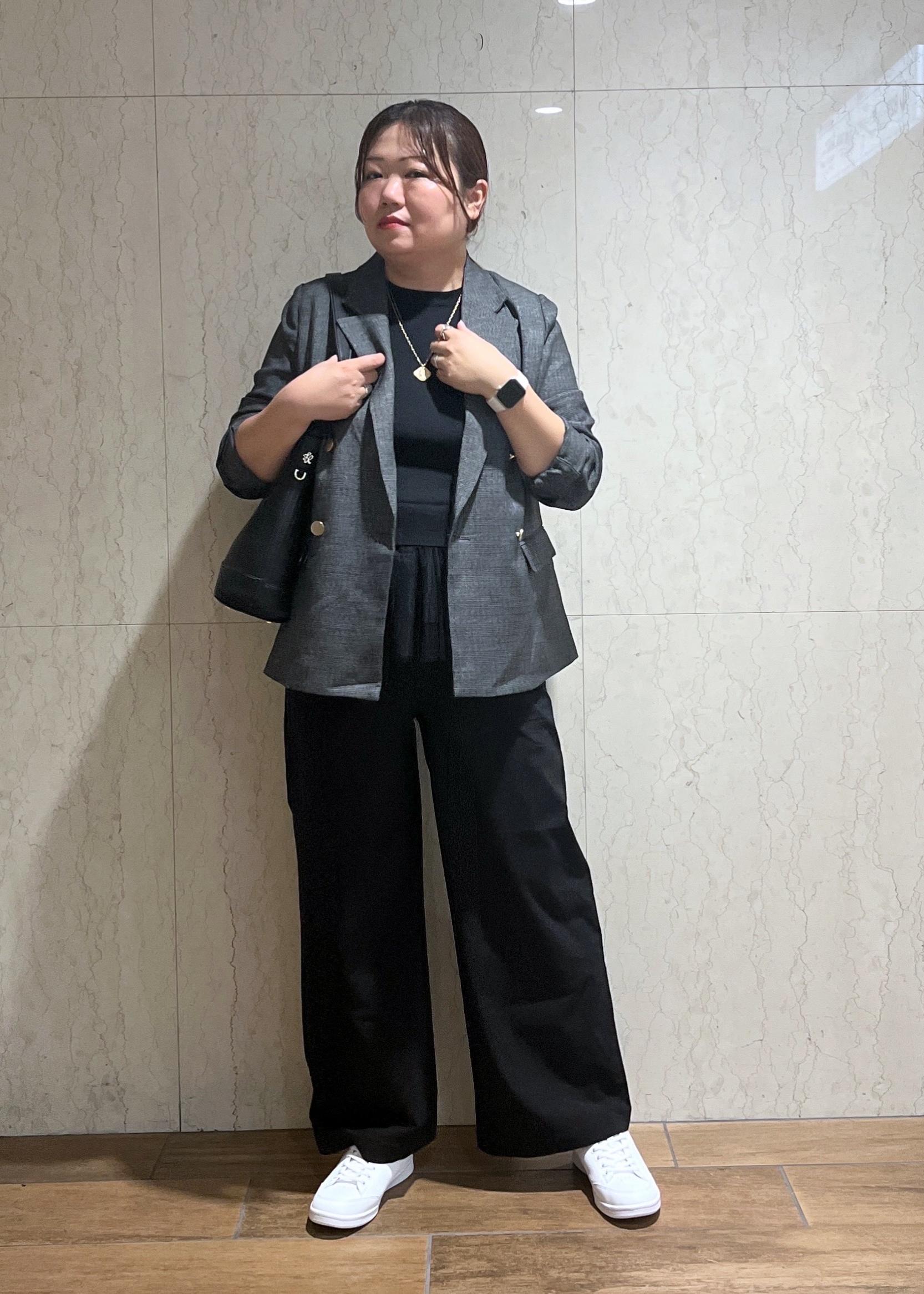 ROPE' PICNICのレディハンサムシリーズ ウールライク金ボタンジャケット(半裏地)/セットアップ・通勤対応を使ったコーディネートを紹介します。｜Rakuten Fashion(楽天ファッション／旧楽天ブランドアベニュー)6197707