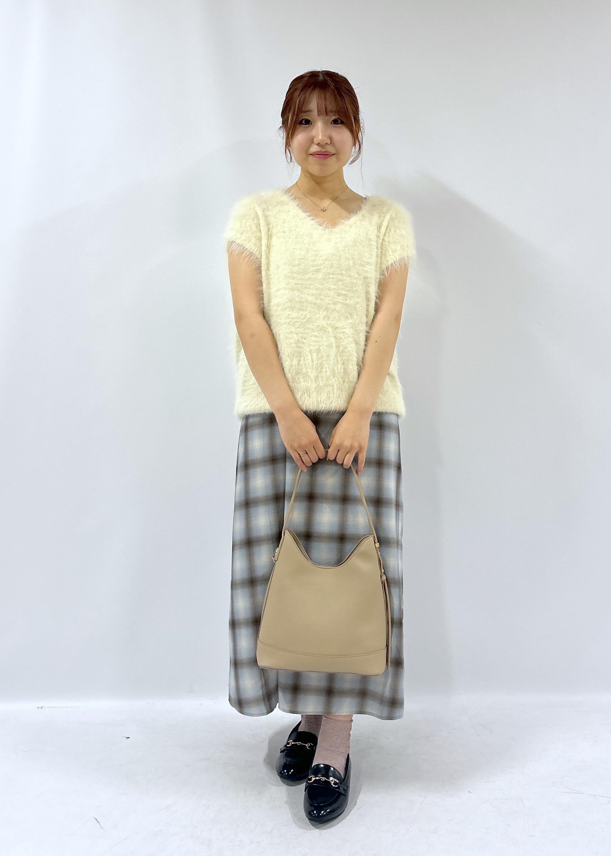 ROPE' PICNICのオンブレチェックキャミソールワンピースを使ったコーディネートを紹介します。｜Rakuten Fashion(楽天ファッション／旧楽天ブランドアベニュー)6197709